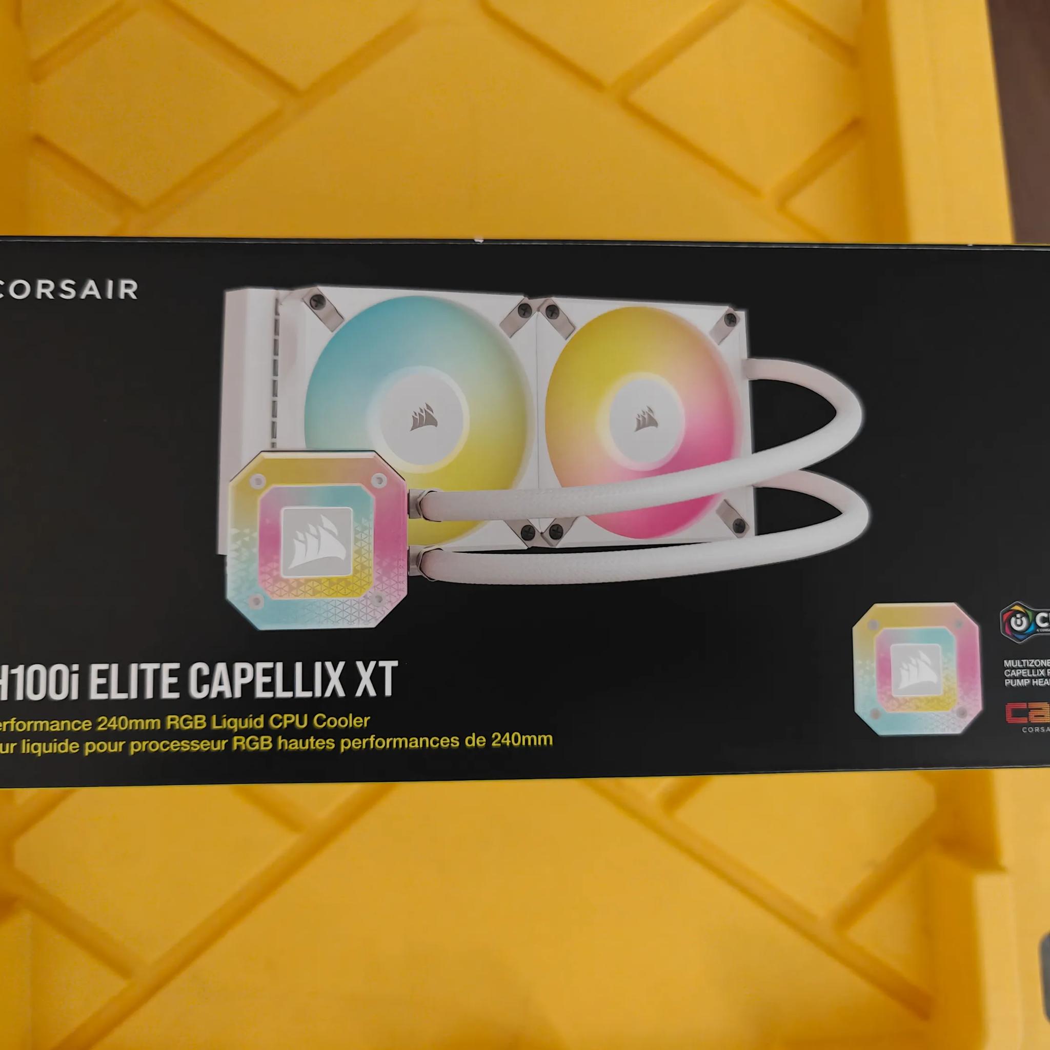 Corsair iCUE H100i ELITE CAPELLIX XT Liquid CPU Cooler White - CW-9060072-WW