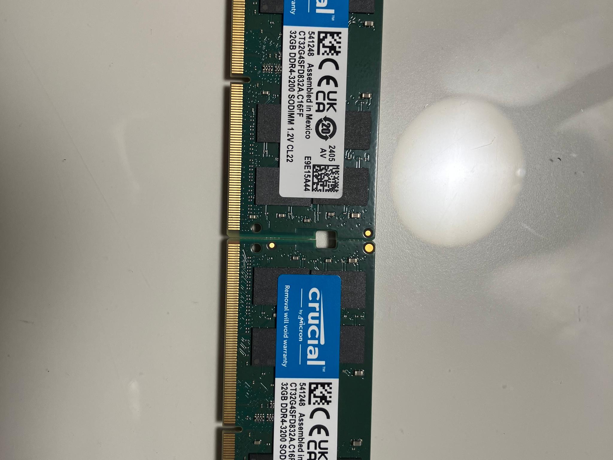 Crucial 2x32gb DDR4-3200 SO-DIMM