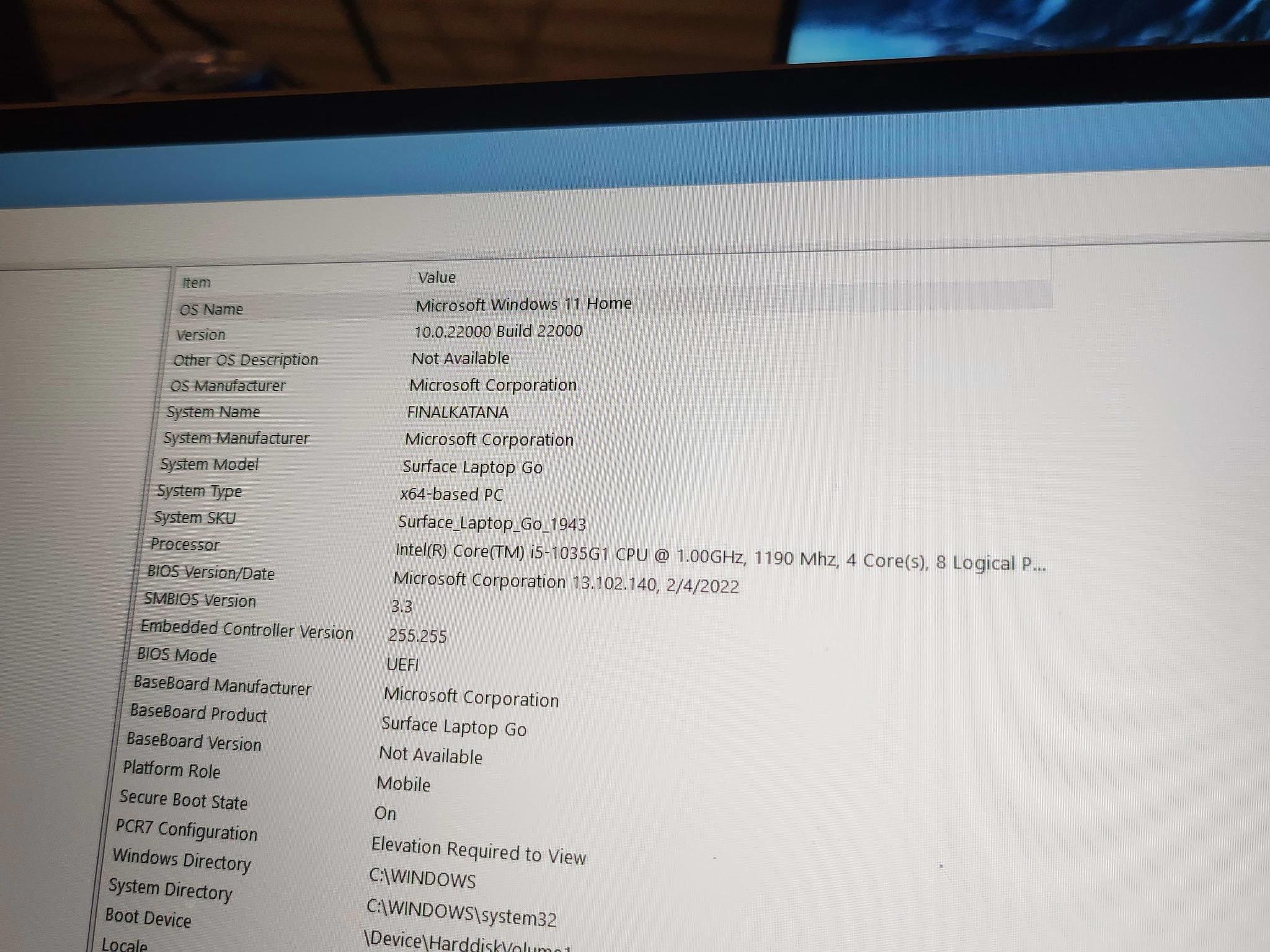 Surface Laptop Go 8GB
