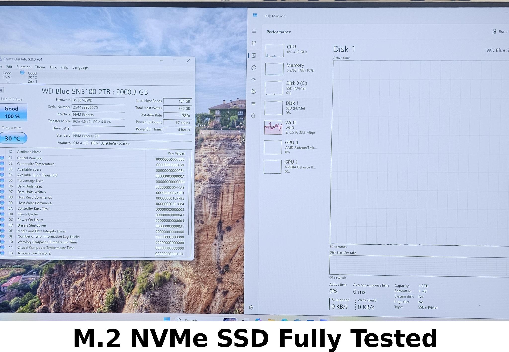 2TB NVMe M.2-317 SSD Gen 4 WD Blue SN5100
