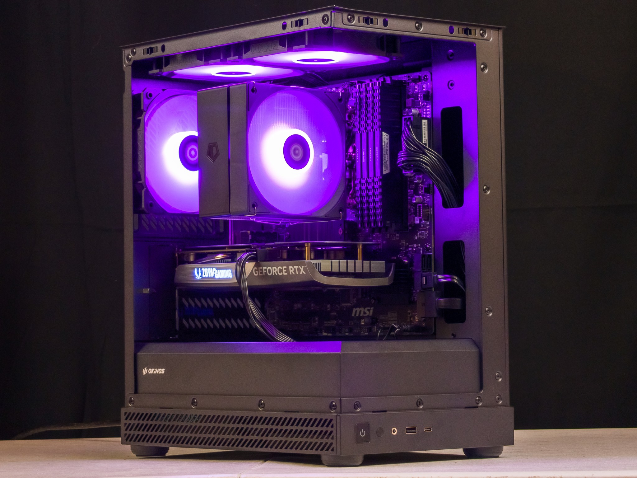 💜🖤 RTX 4060 / Ryzen 5 5500 / 16GB Gaming PC 🖤💜