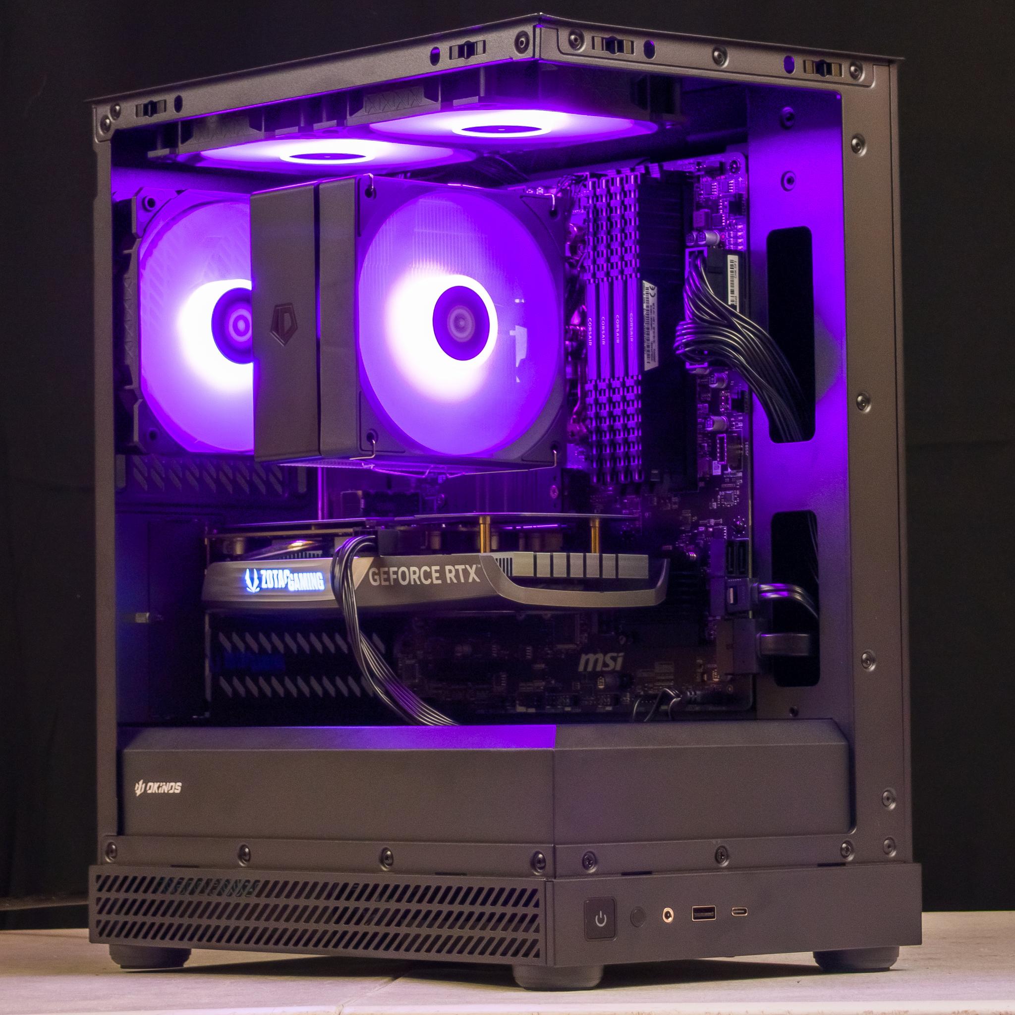 💜🖤 RTX 4060 / Ryzen 5 5500 / 16GB Gaming PC 🖤💜
