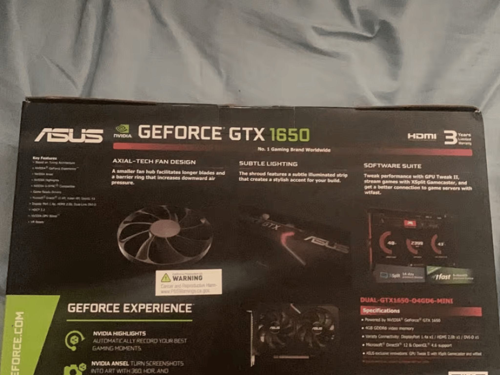 BNIB Asus 1650 dual mini oc edition 