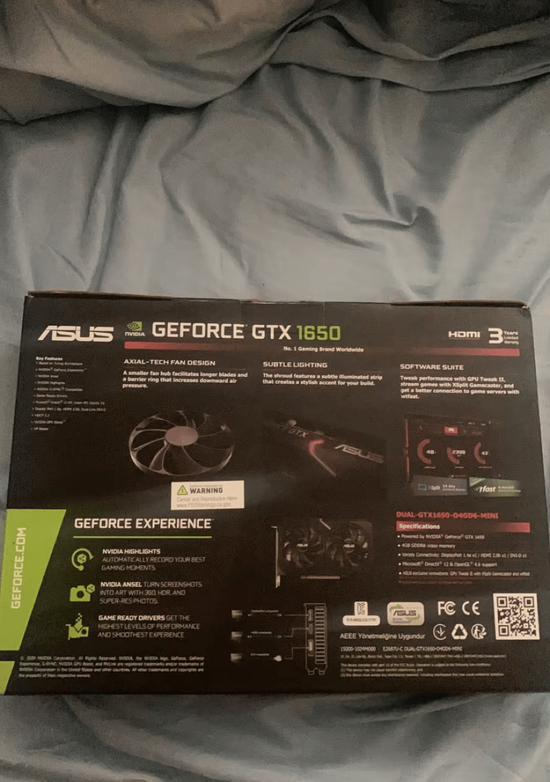 BNIB Asus 1650 dual mini oc edition 