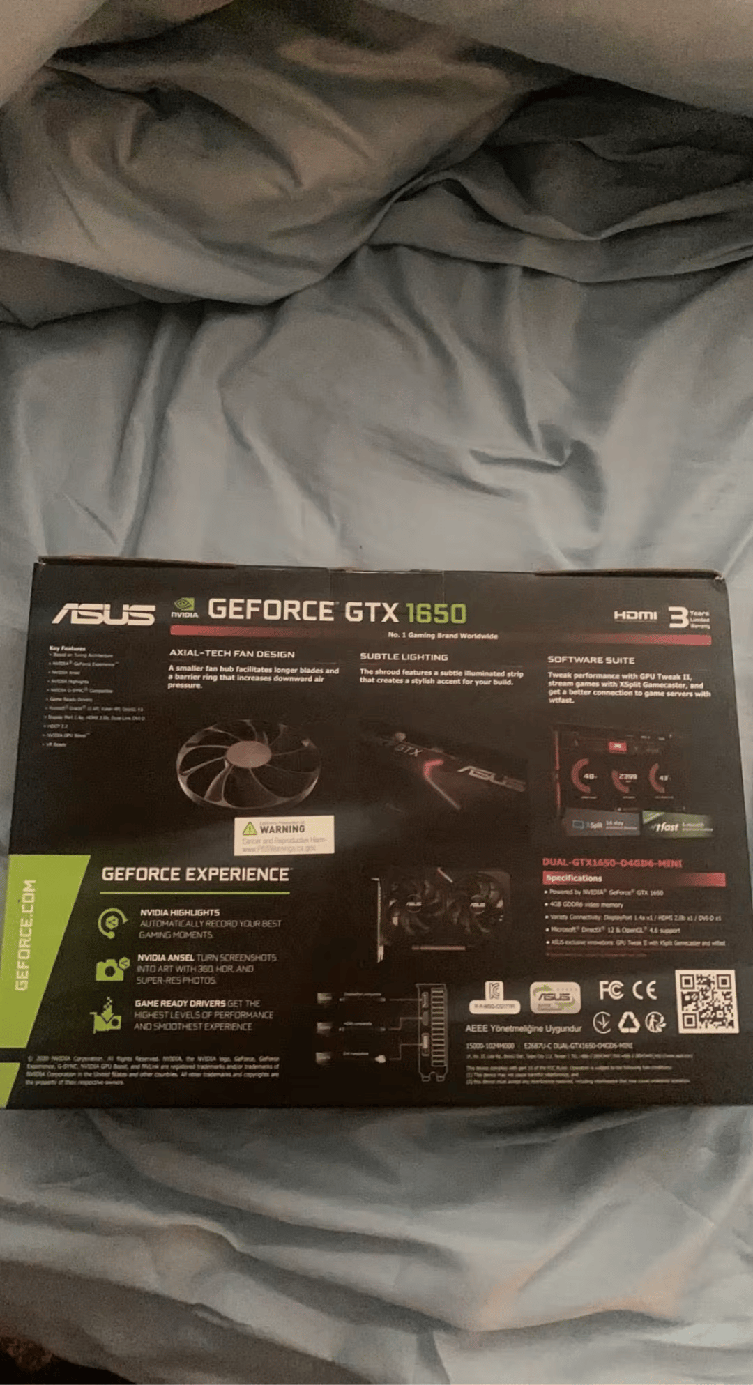 BNIB Asus 1650 dual mini oc edition 