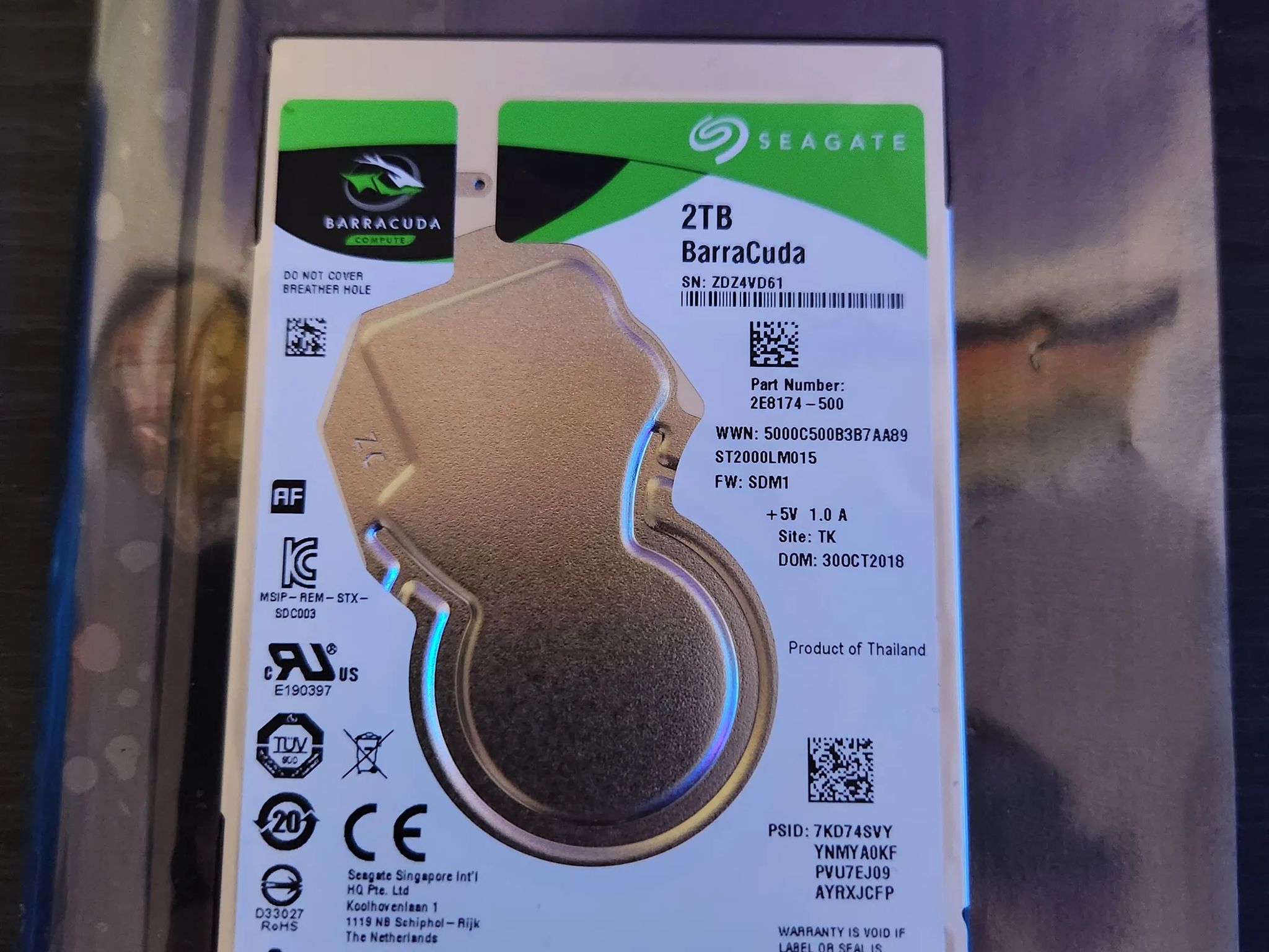 Seagate BarraCuda 2 TB 2.5" 5400 RPM Internal Hard Drive