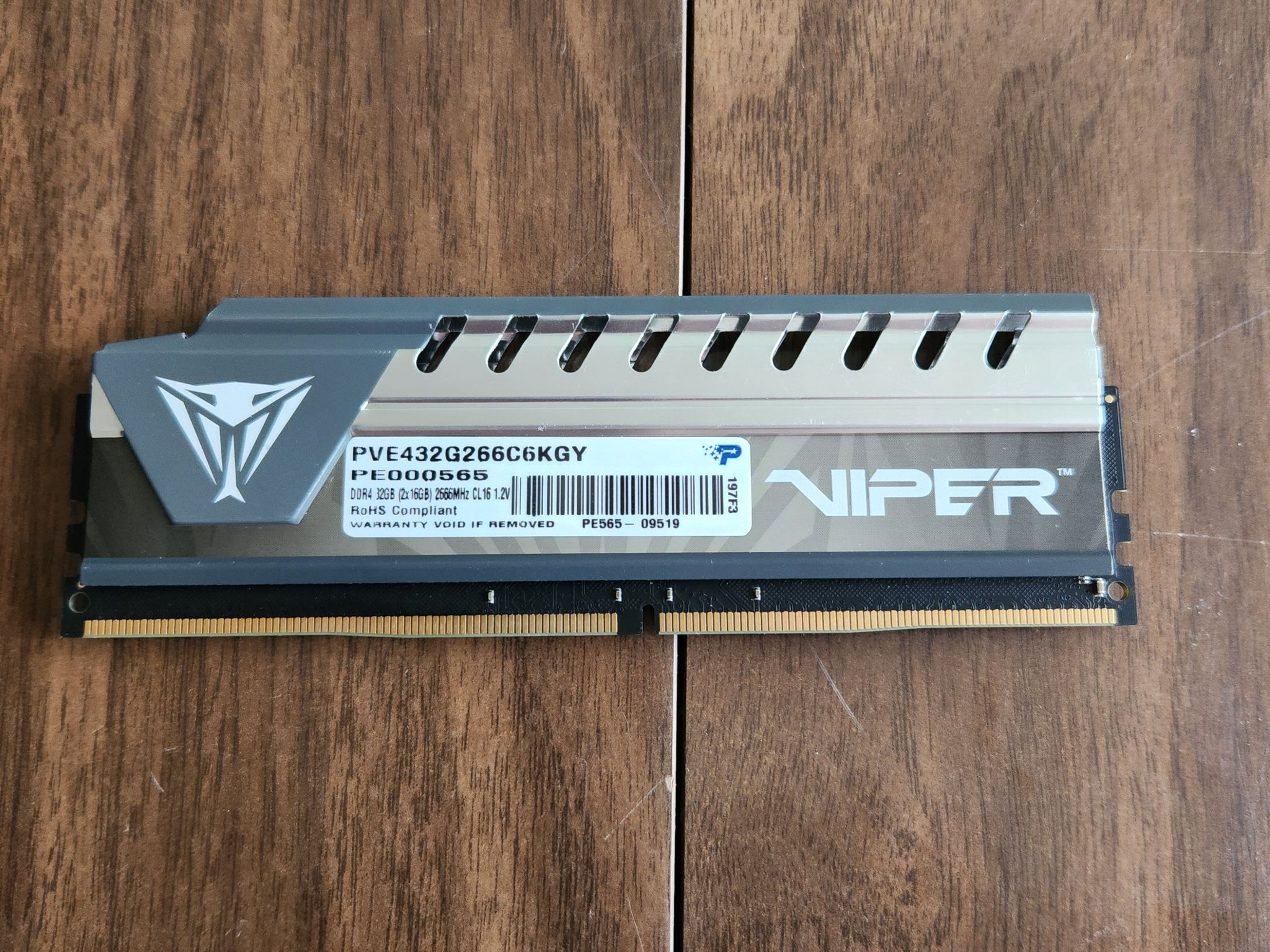 16GB Patriot Viper Elite DDR4 2666MHz Memory