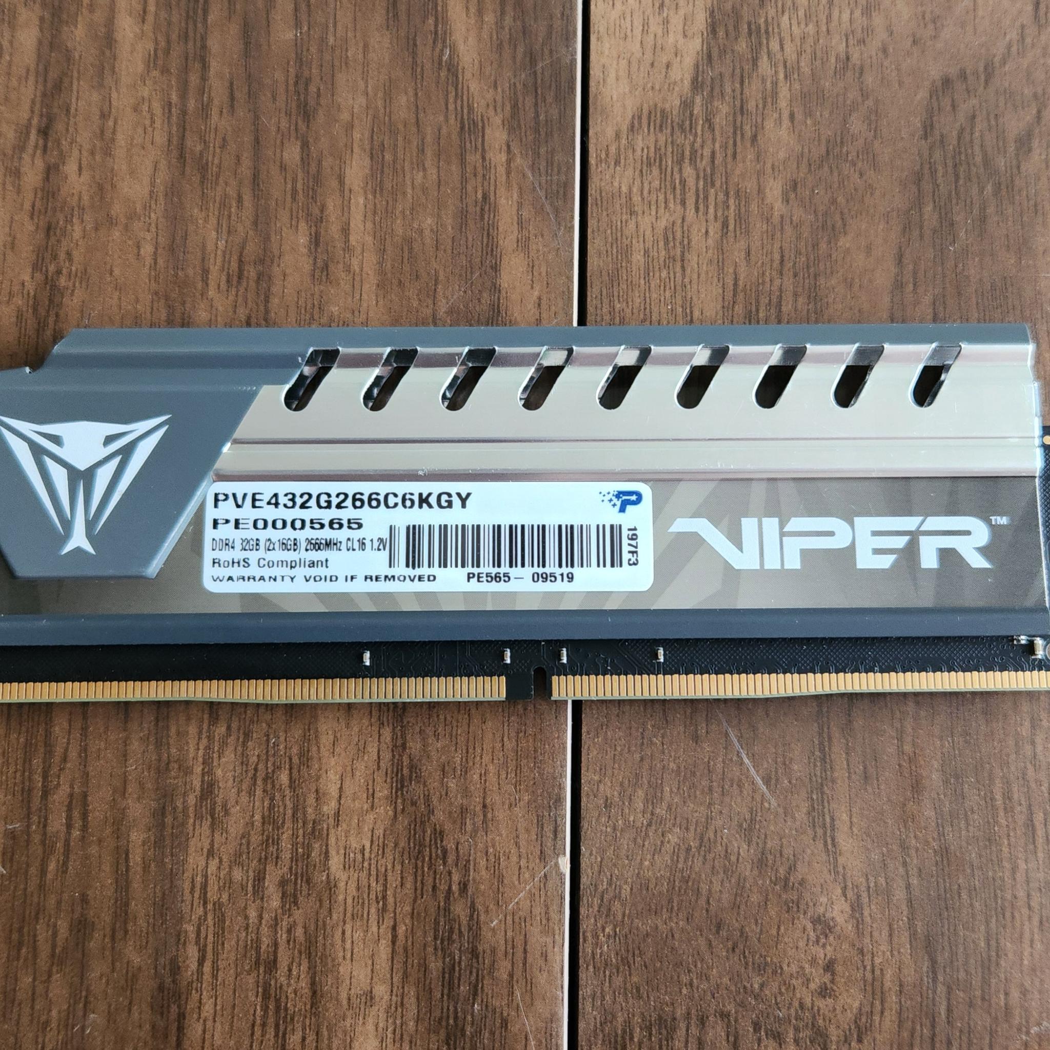 16GB Patriot Viper Elite DDR4 2666MHz Memory