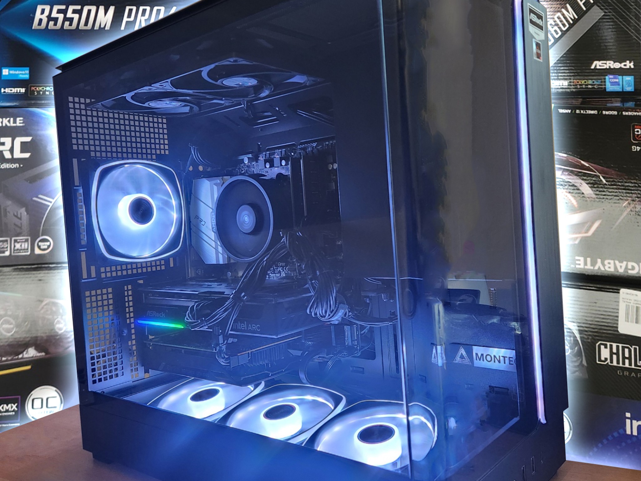 Ryzen 5 3600, Intel Asrock Challenger b570, 32Gb ram, 1Tb nvme ssd