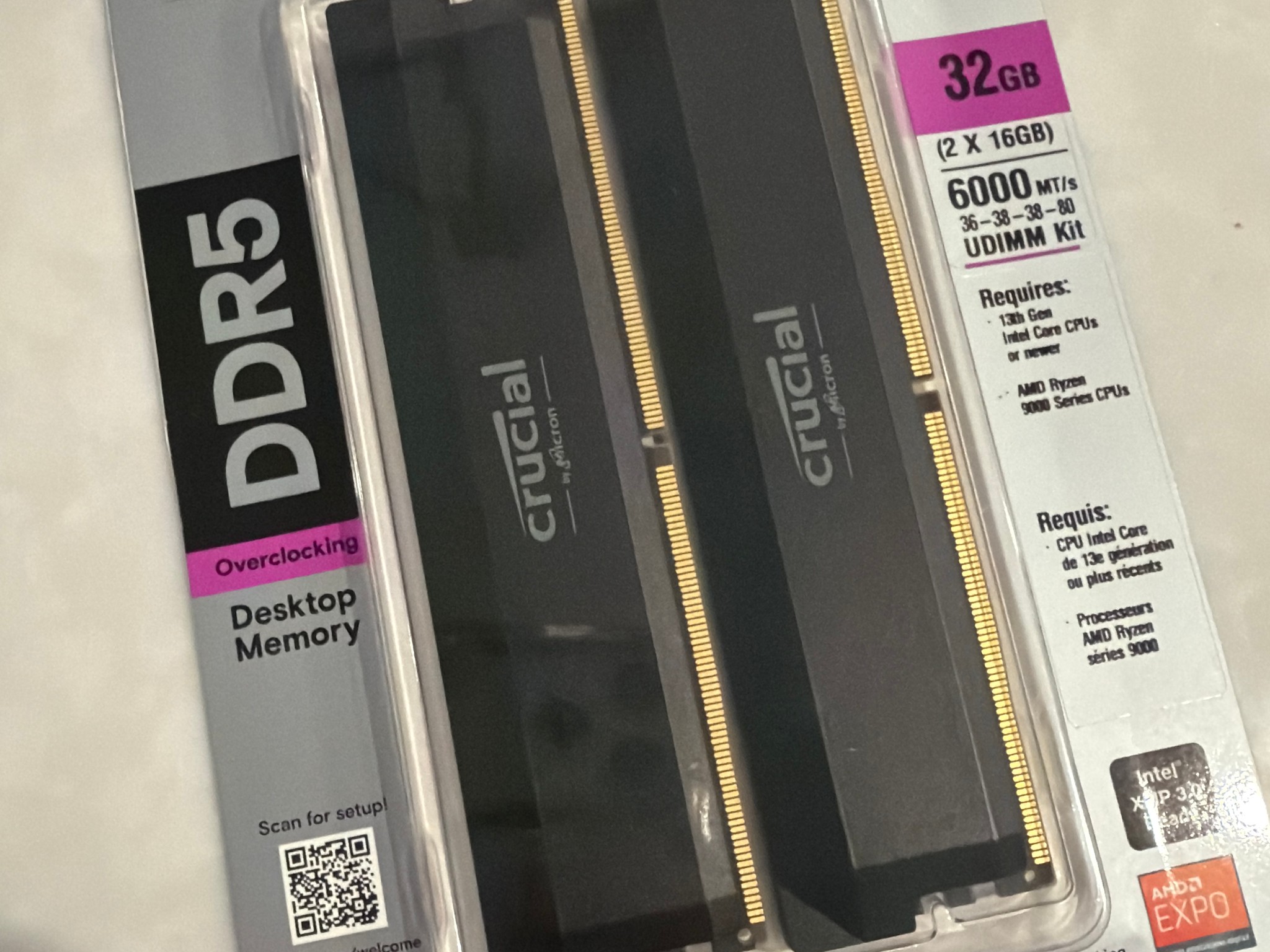 Crucial Pro OC 32gb DDR5 RAM