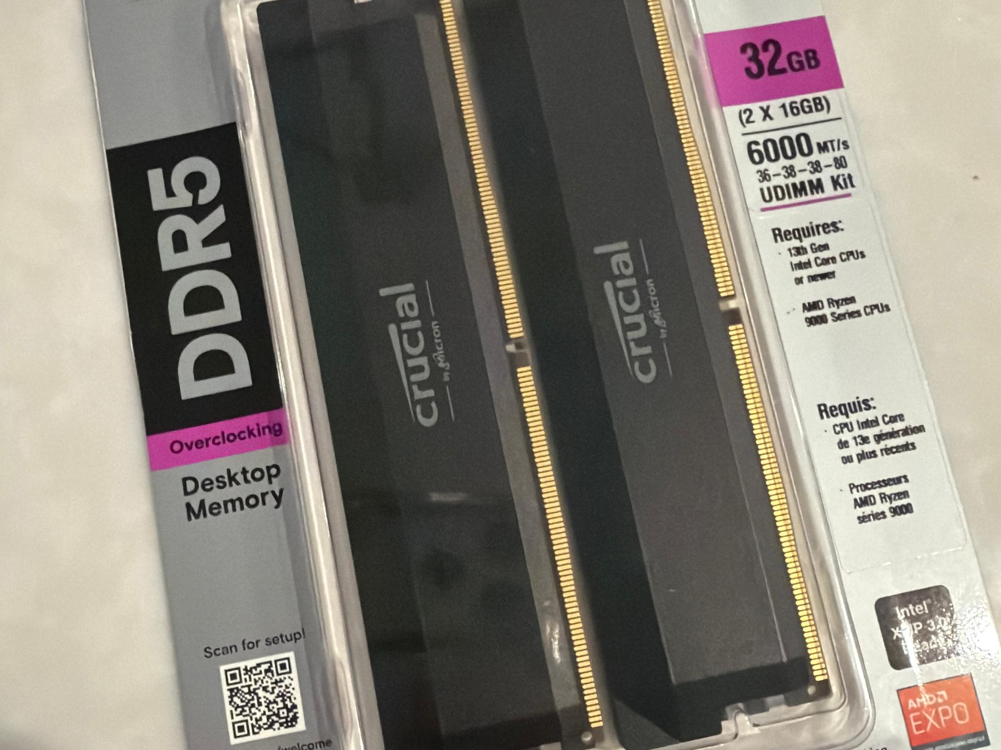 Crucial Pro OC 32gb DDR5 RAM