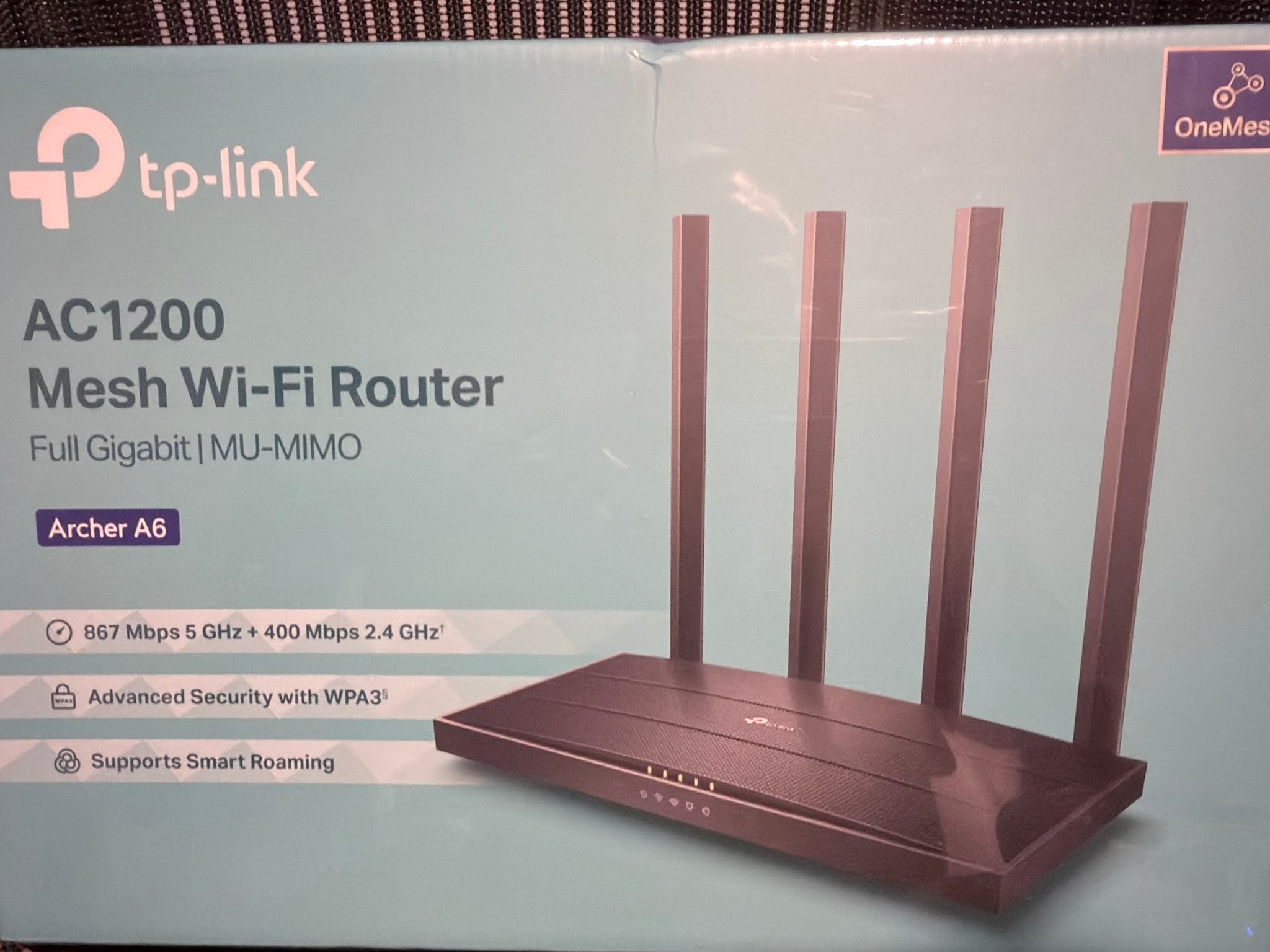 TP-Link AC1200 Gigabit WiFi Router (Archer A6)