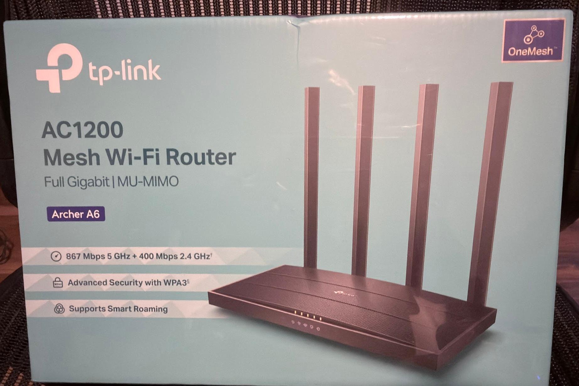 TP-Link AC1200 Gigabit WiFi Router (Archer A6)