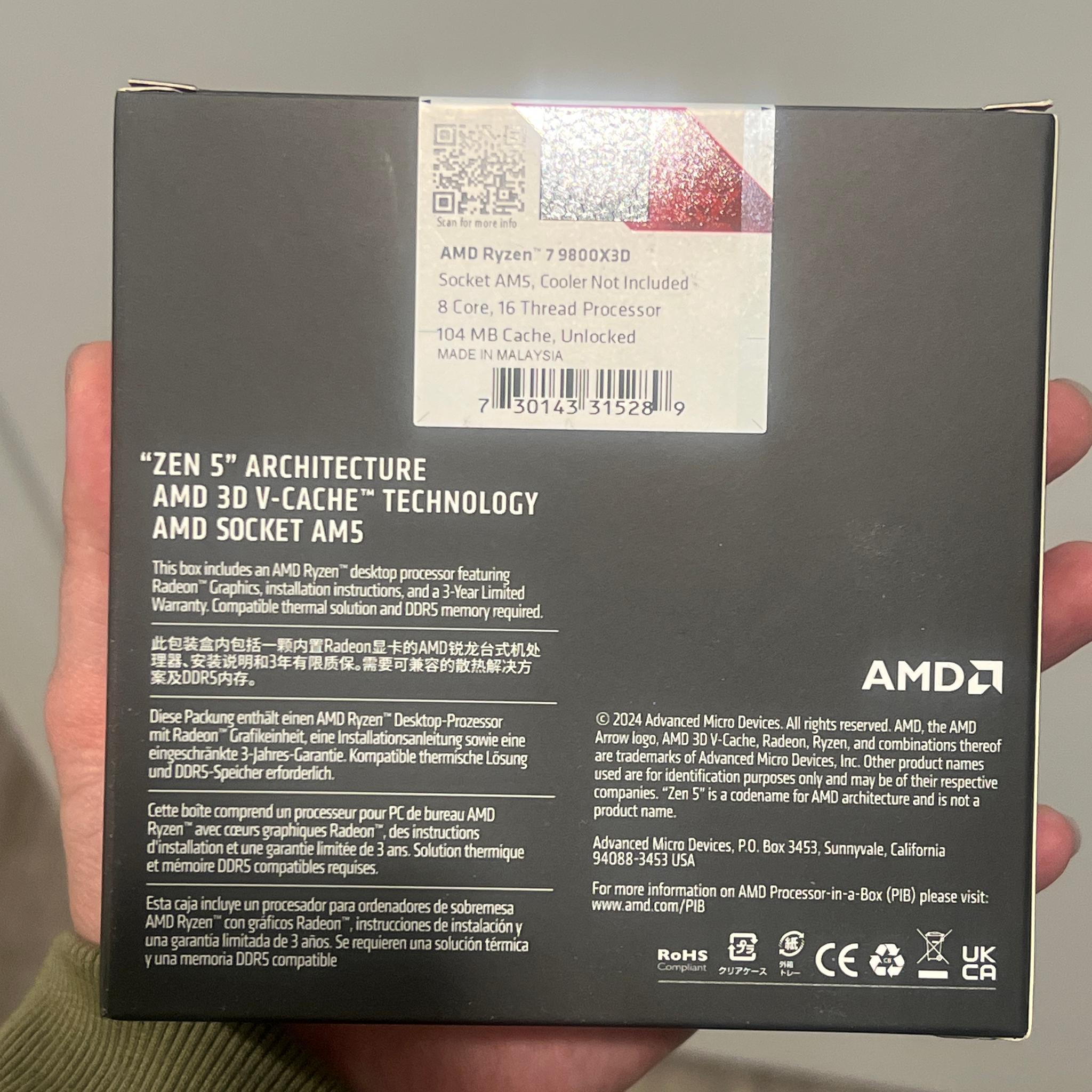 AMD Ryzen 7 9800X3D