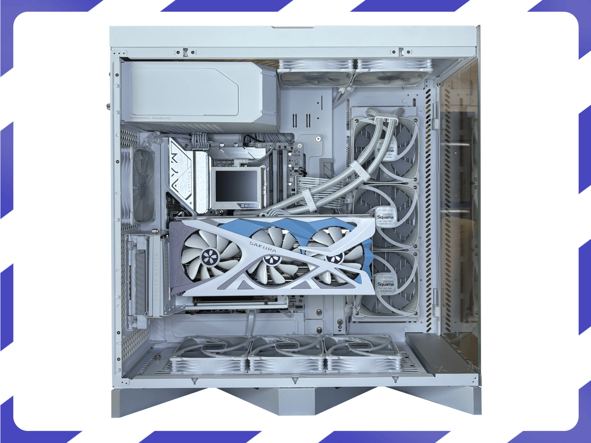 New High-End Custom PC|Sakura 9060XT 16GB|i5-14600K|32GB DDR5-6000|990Pro 2TB|Z790|1000W