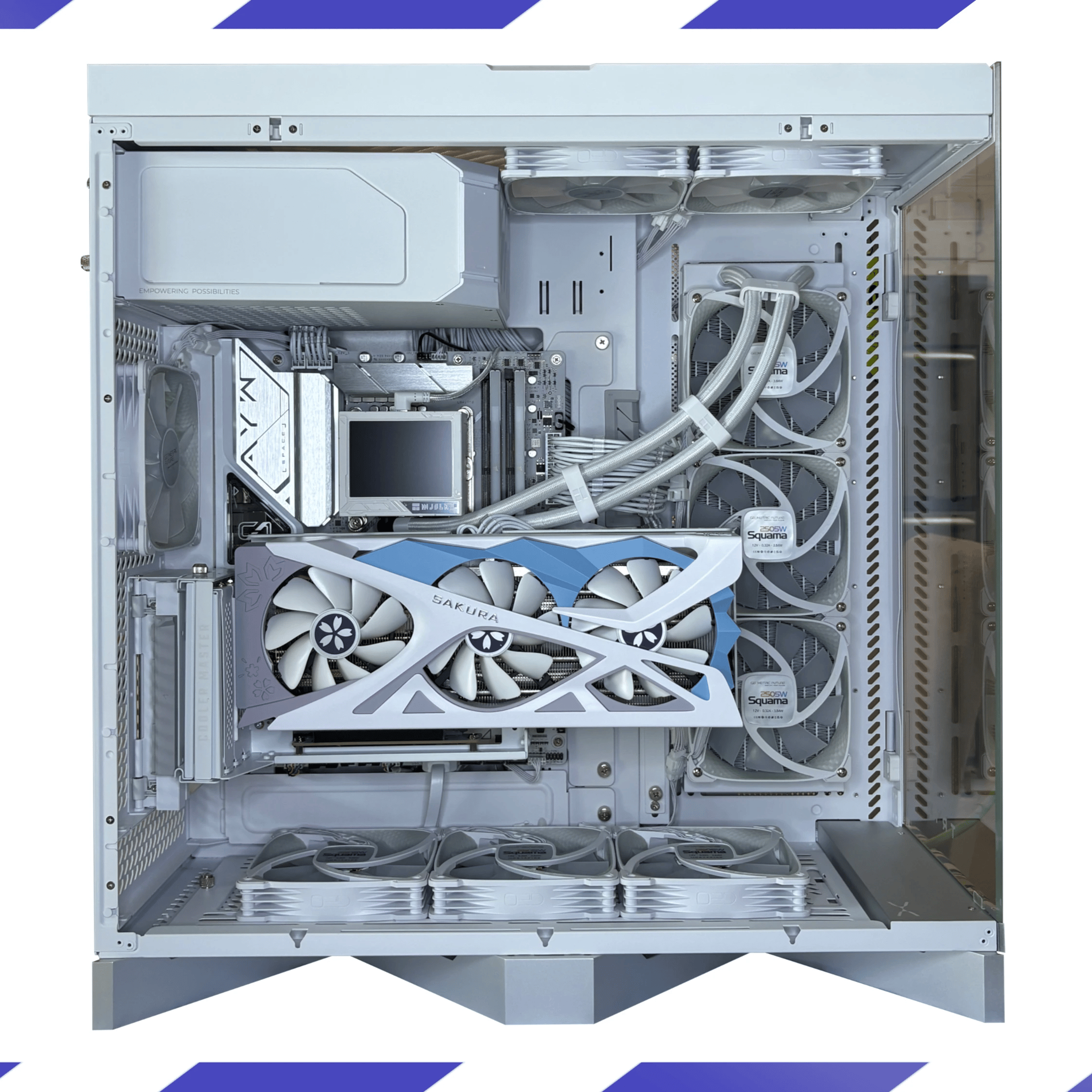 New High-End Custom PC|Sakura 9060XT 16GB|i5-14600K|32GB DDR5-6000|990Pro 2TB|Z790|1000W