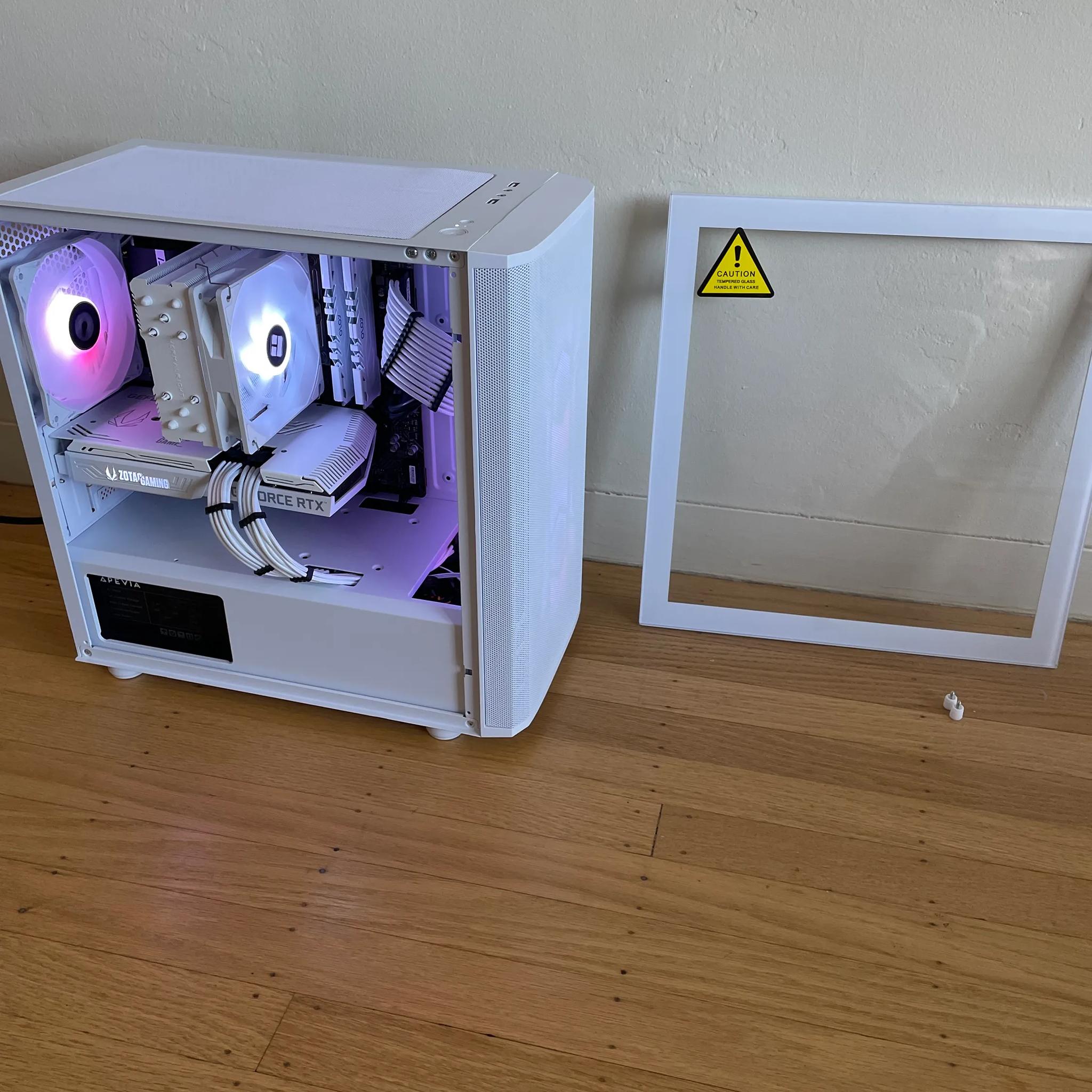 CUSTOM GAMING WHITE PC!! RTX 3070
