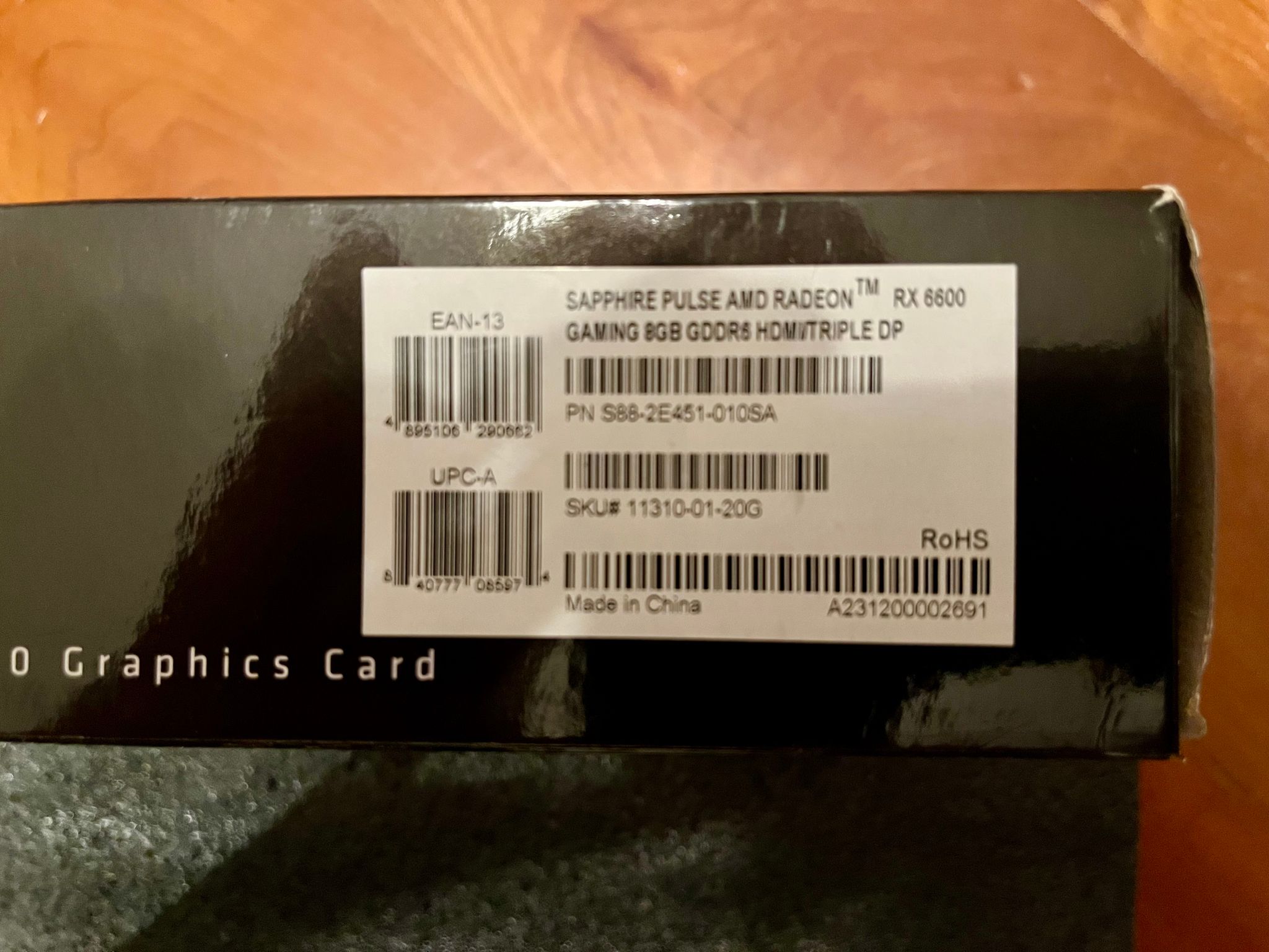 Sapphire PULSE Radeon RX 6600