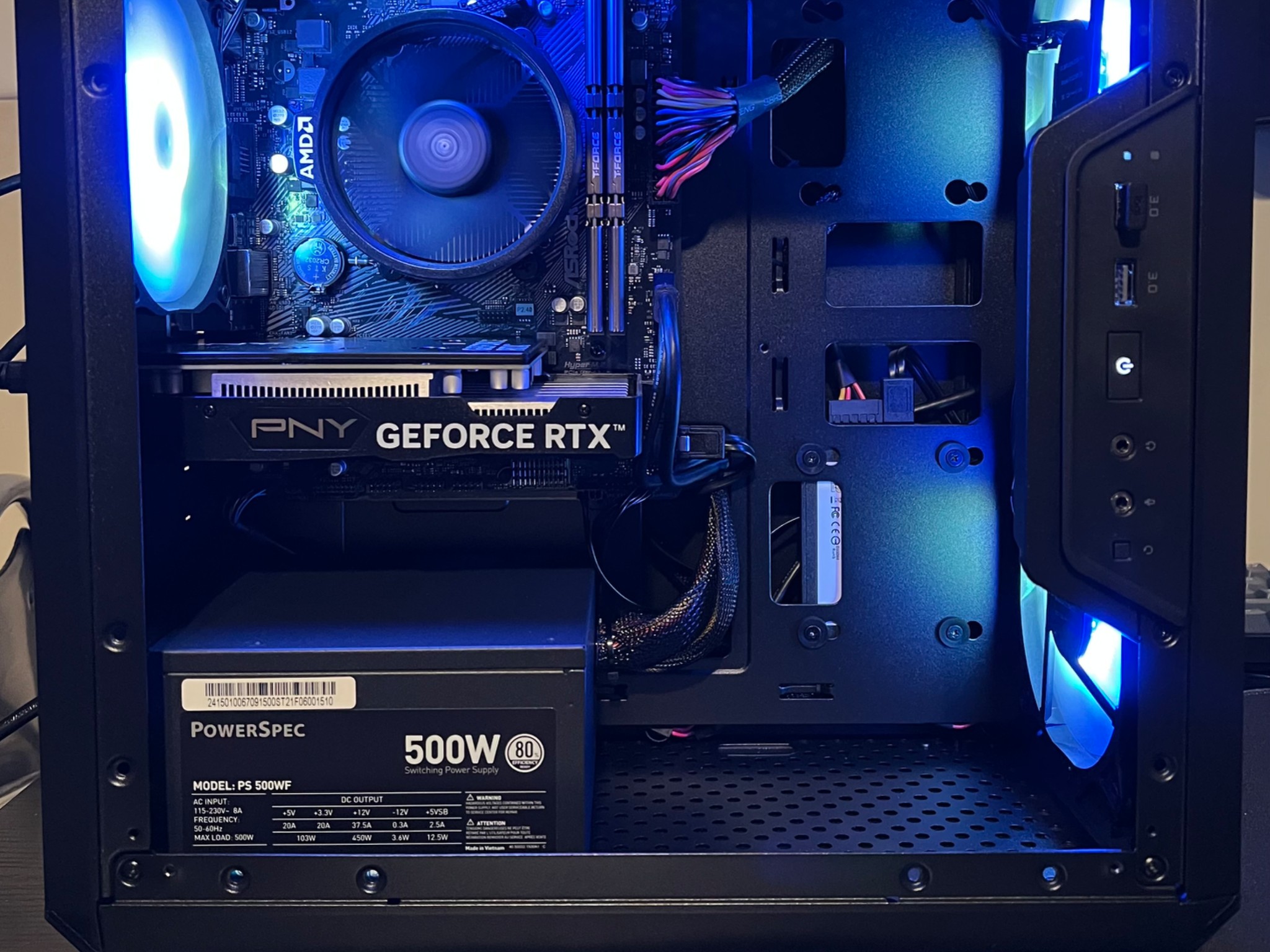 Budget Ryzen 5 4500 0.75 TB  SSD NVME 32 GB DDR4 RTX 3050 6 GB - All new parts!