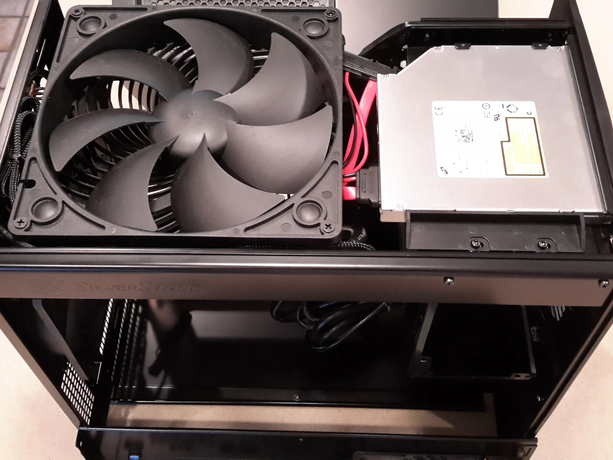 Silverstone Technology Micro-ATX, Mini-ITX Mini-Tower Computer Case, Black Steel SG09B