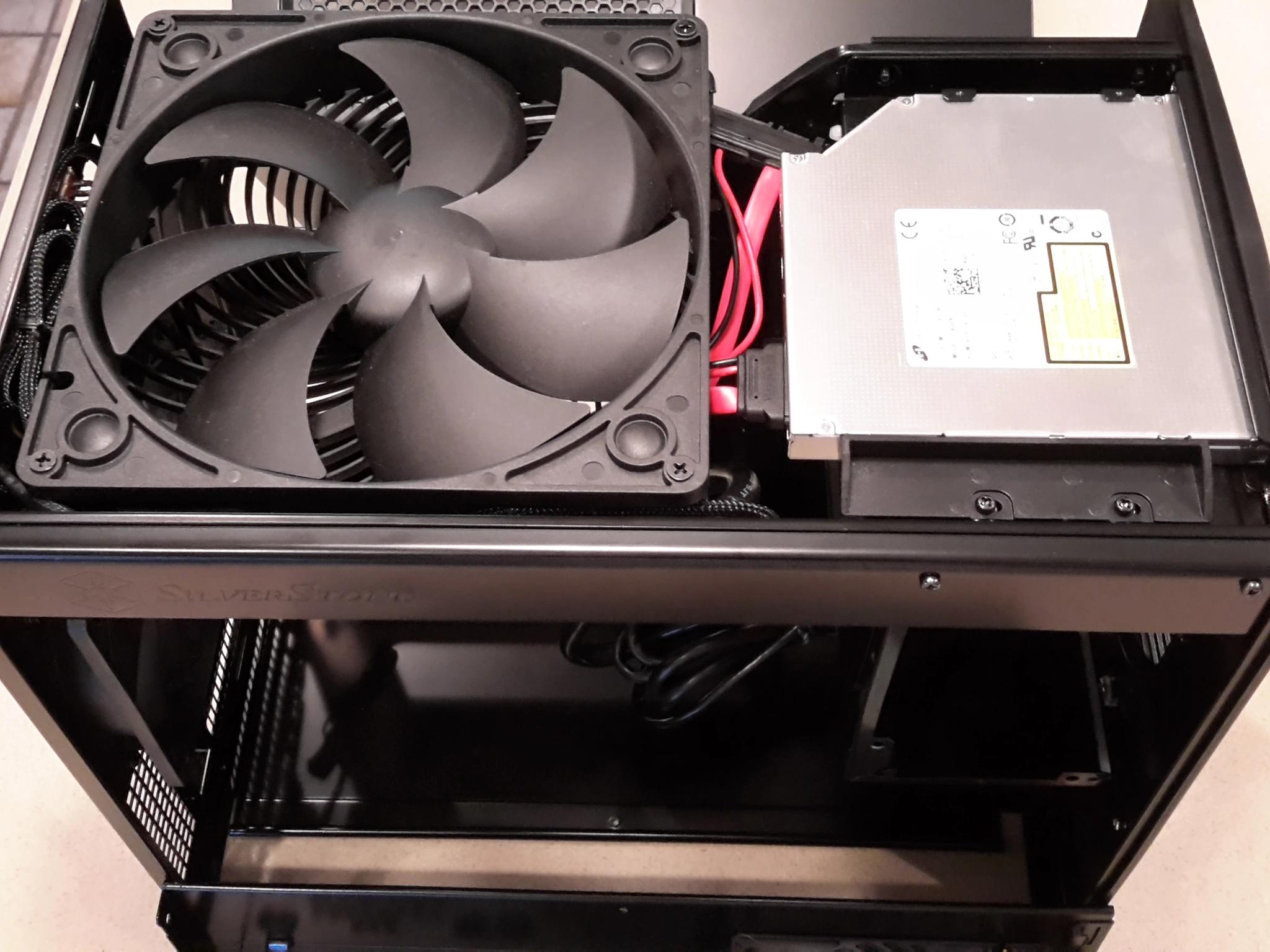 Silverstone Technology Micro-ATX, Mini-ITX Mini-Tower Computer Case, Black Steel SG09B