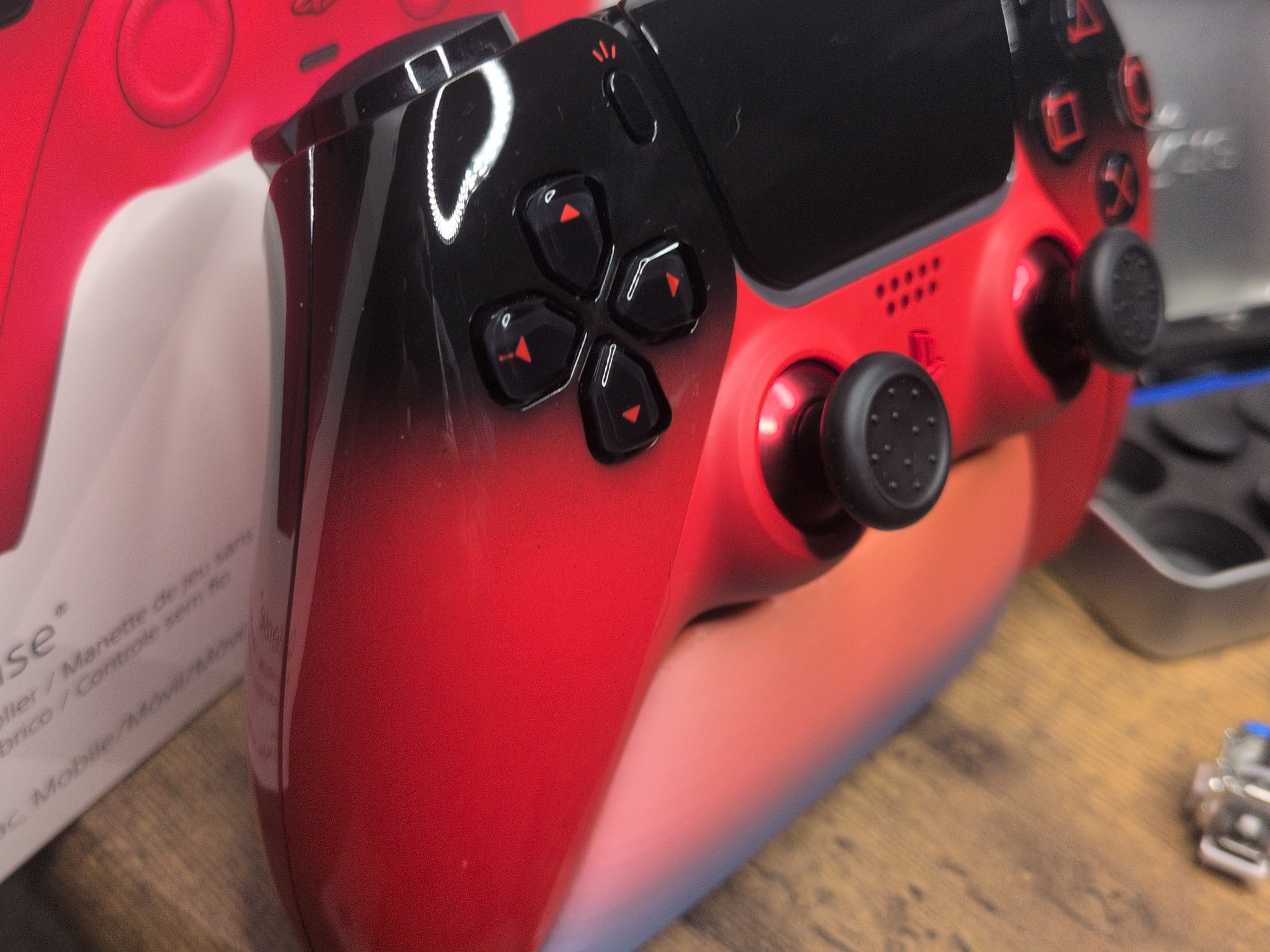 PS5 Dualsense Techno Red TMR Drift Proof upgraded controller! (BDM-060)