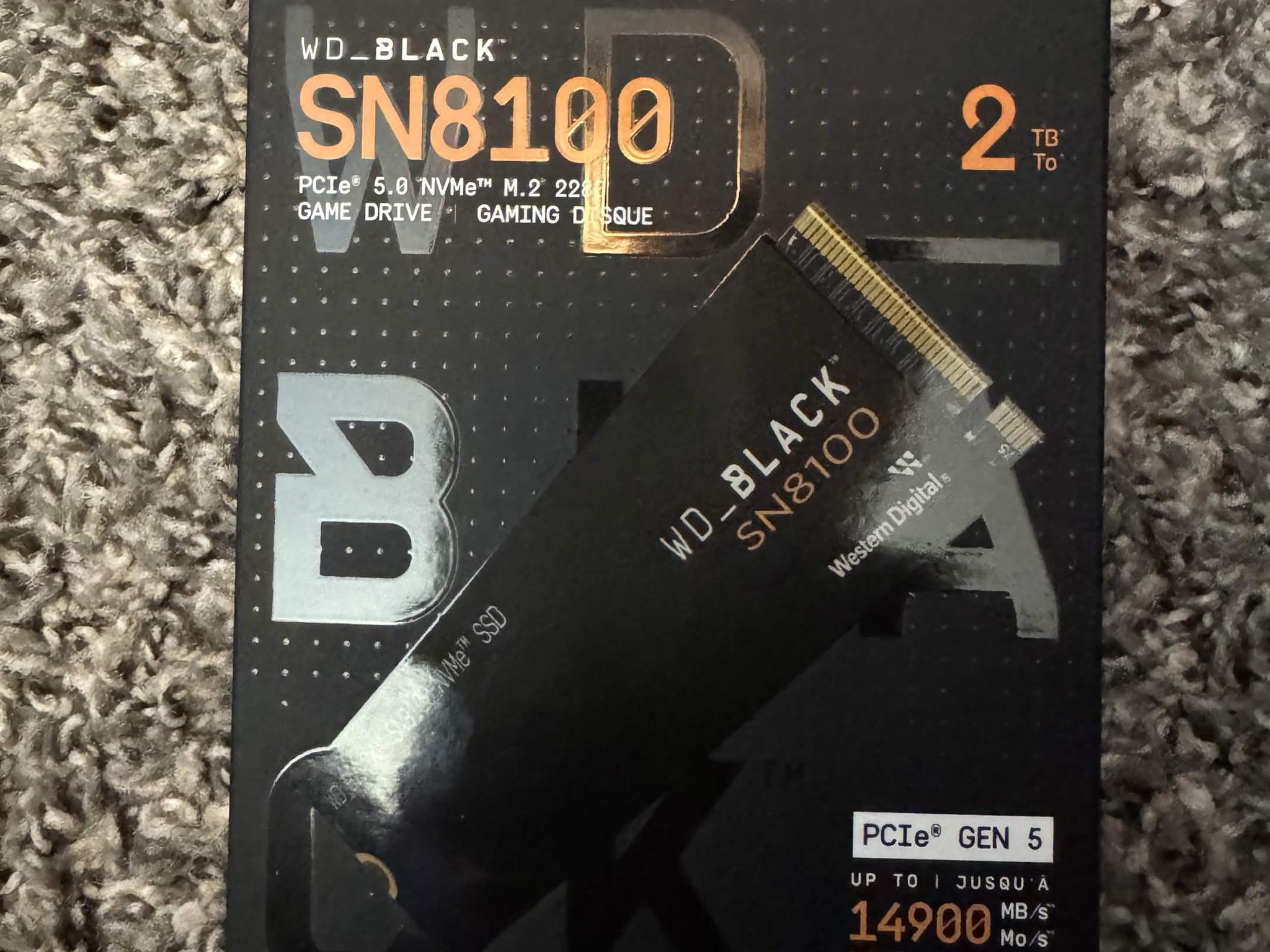 2TB WD_BLACK SN8100 NVMe SSD Gen5