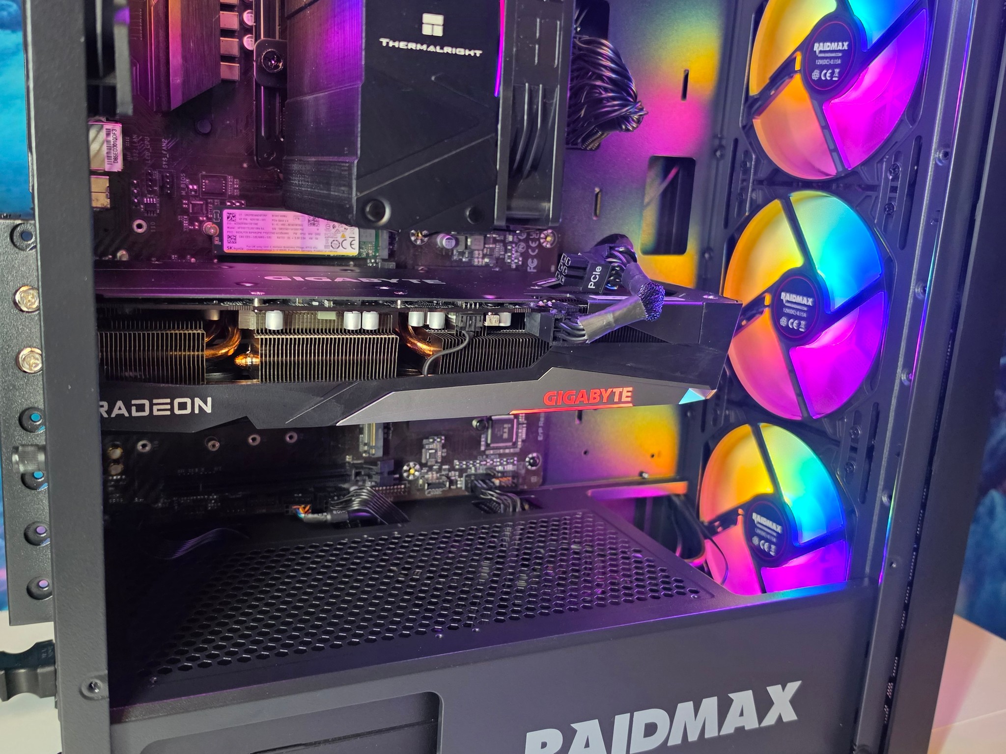 Gigabyte RX 7600 8gb + Ryzen 5600x PC Build #99