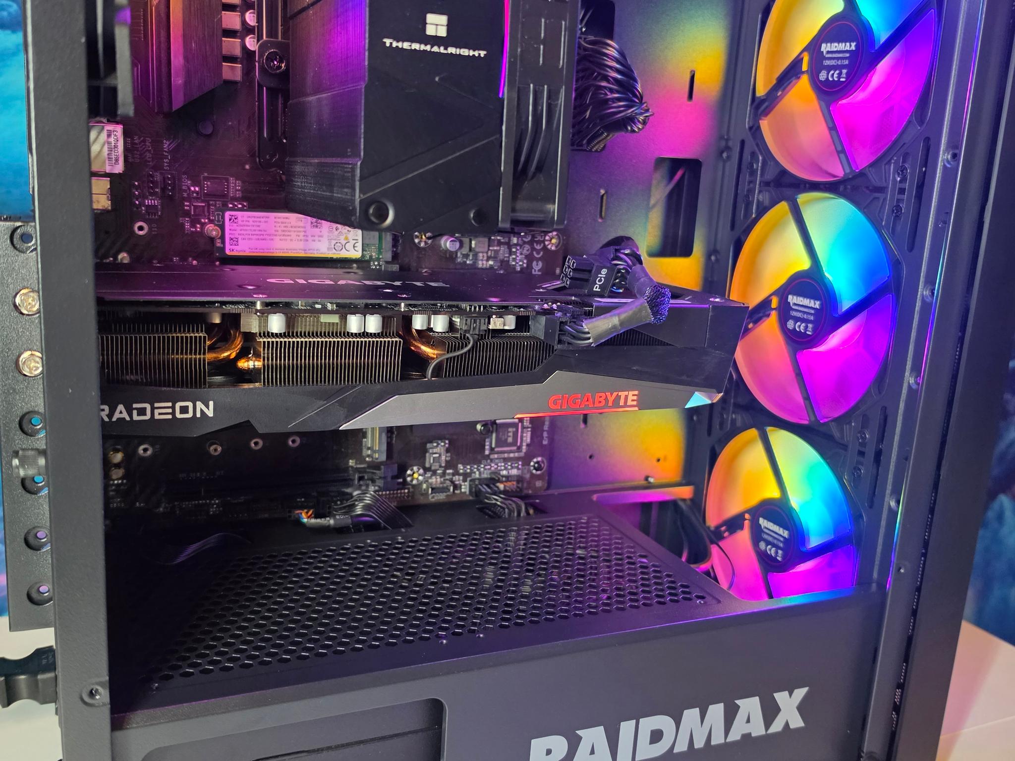 Gigabyte RX 7600 8gb + Ryzen 5600x PC Build #99