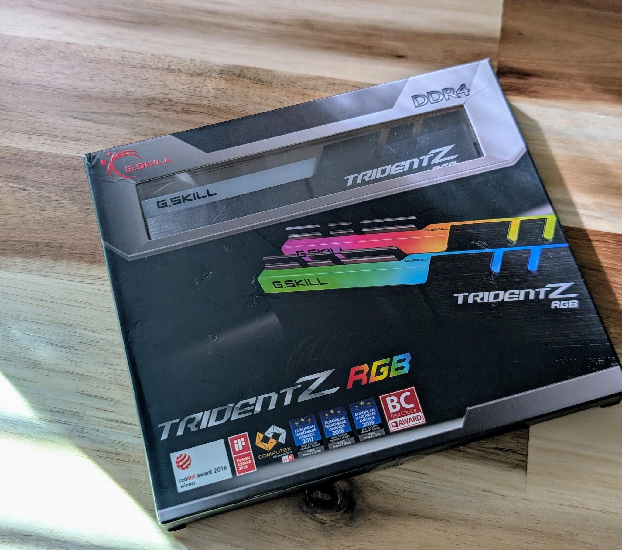 G.Skill TridentZ RGB 32GB (2 x 16 GB) DDR4-3600 CL16 Memory