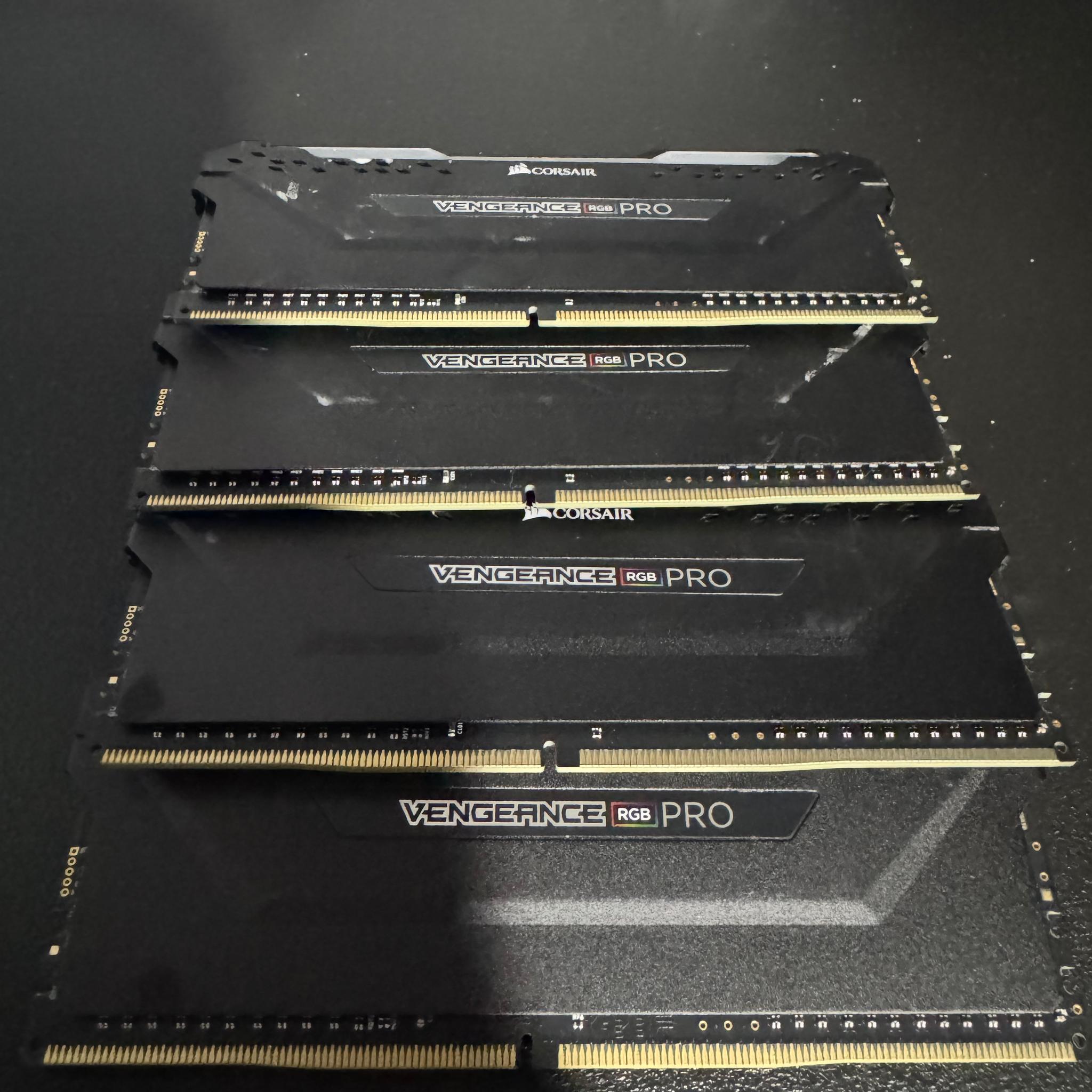 Corsair Vengeance RGB Pro 32GB (4x8GB) DDR4 3200MHz RAM Kit – RGB – Tested