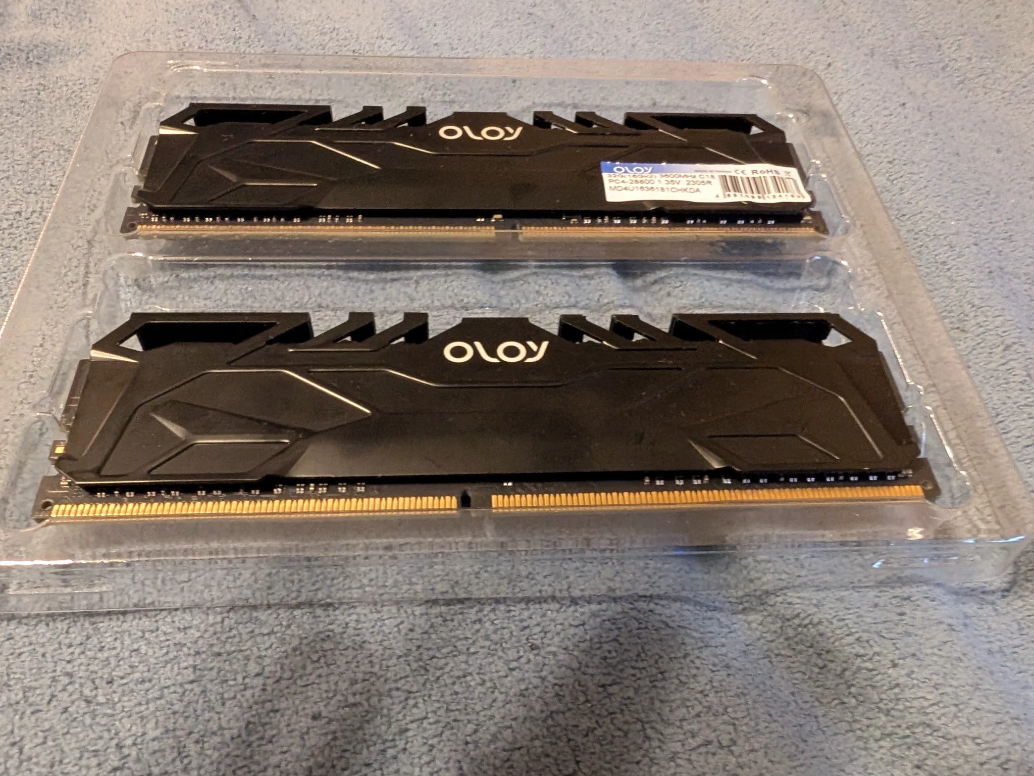 Oloy 32GB Kit 3600MHz C18 (2x16gb sticks)