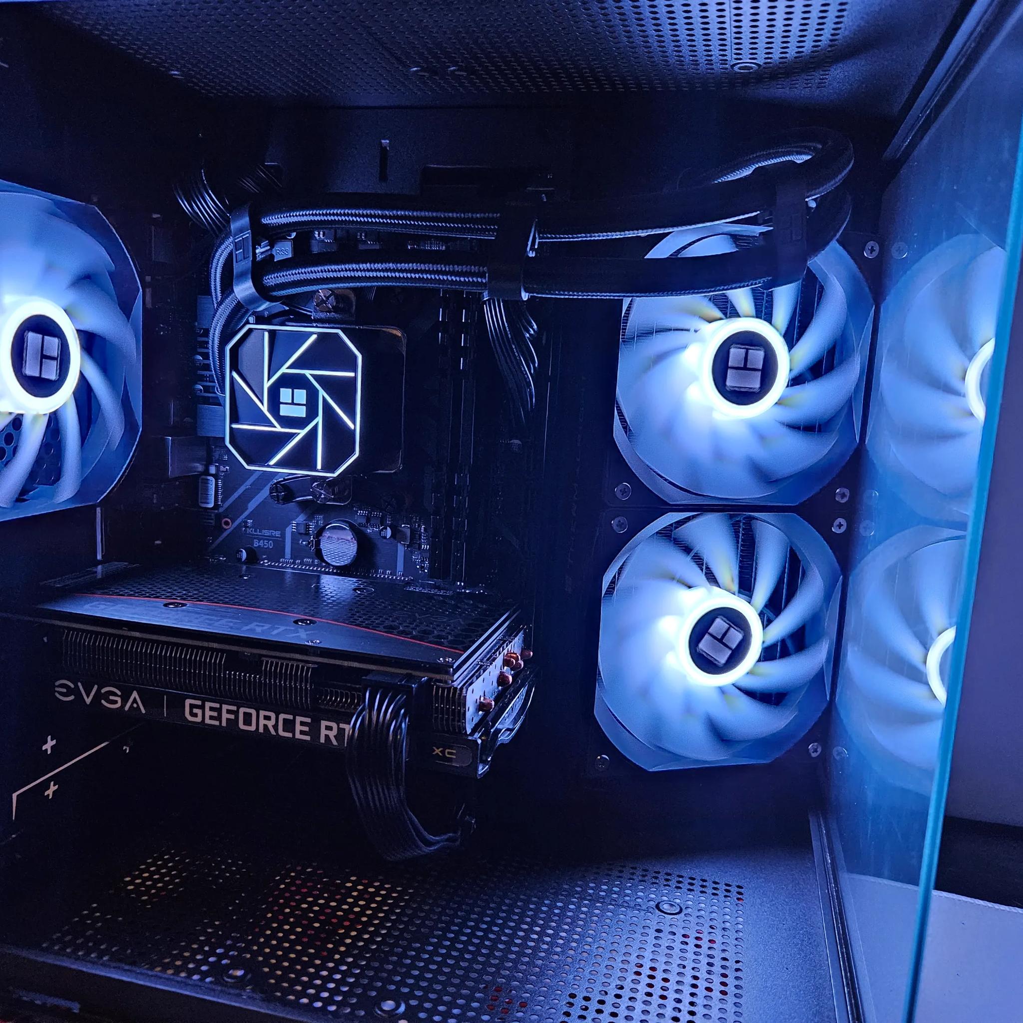 Liquid cooled Dark Side RIG Ryzen 5 / 16GB DDR4 / 1TB SSD / RTX 3060 TI