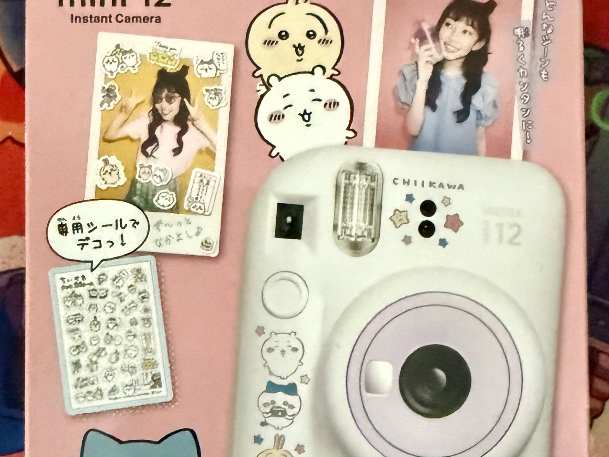(NEW) Cheki Chiikawa Instax Mini 12 Instant Camera Fujifilm Kawaii Takara Tomy