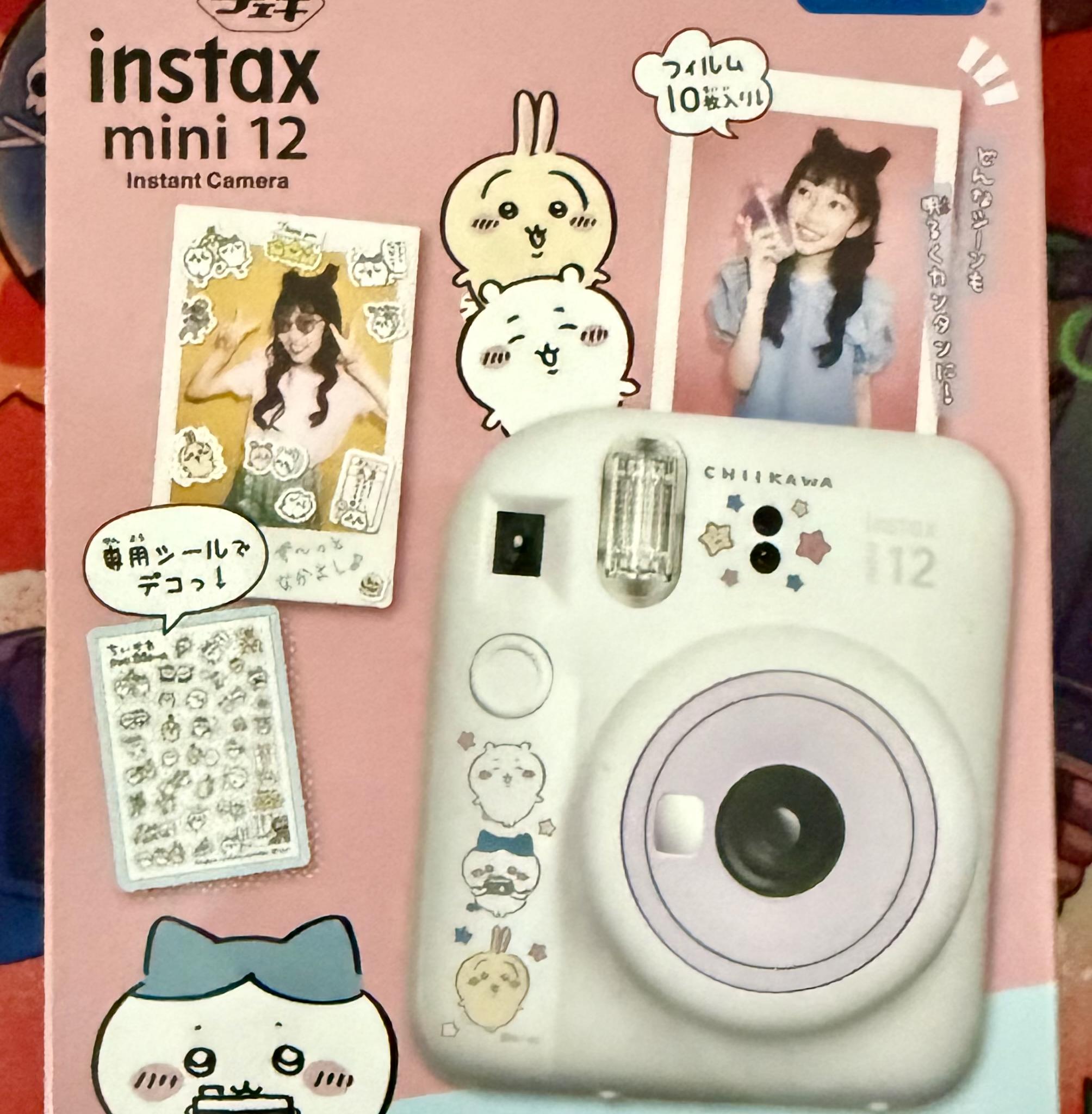 (NEW) Cheki Chiikawa Instax Mini 12 Instant Camera Fujifilm Kawaii Takara Tomy