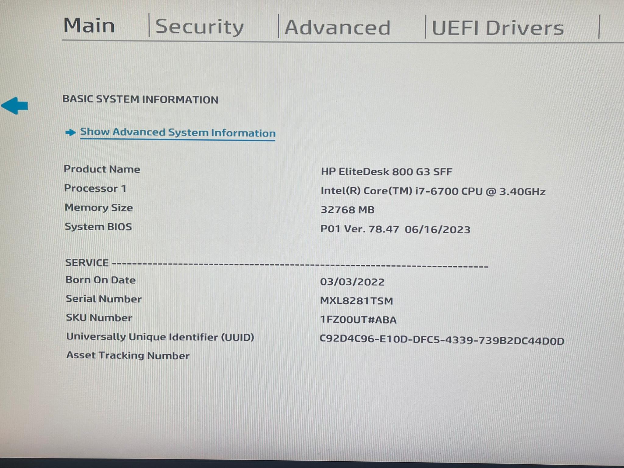 HP EliteDesk 800 G3 | i7-6700, 32GB, 1TB