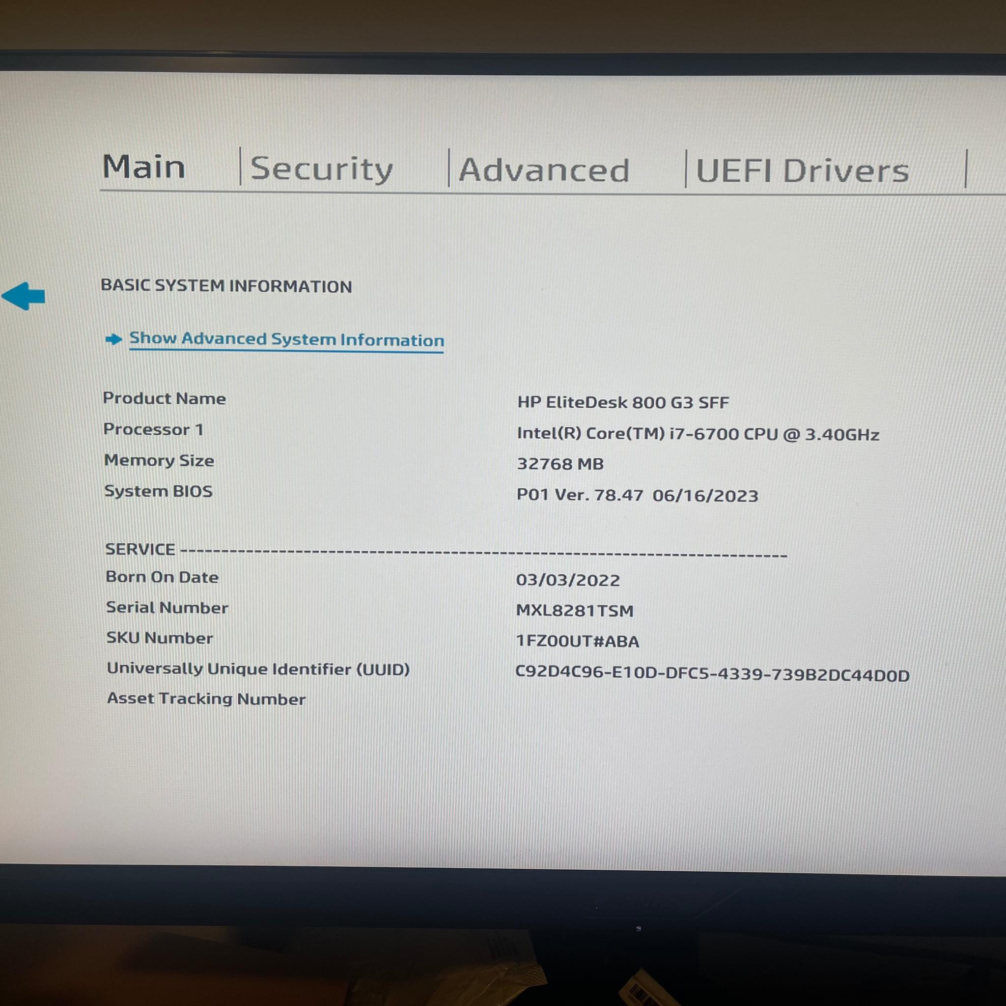 HP EliteDesk 800 G3 | i7-6700, 32GB, 1TB