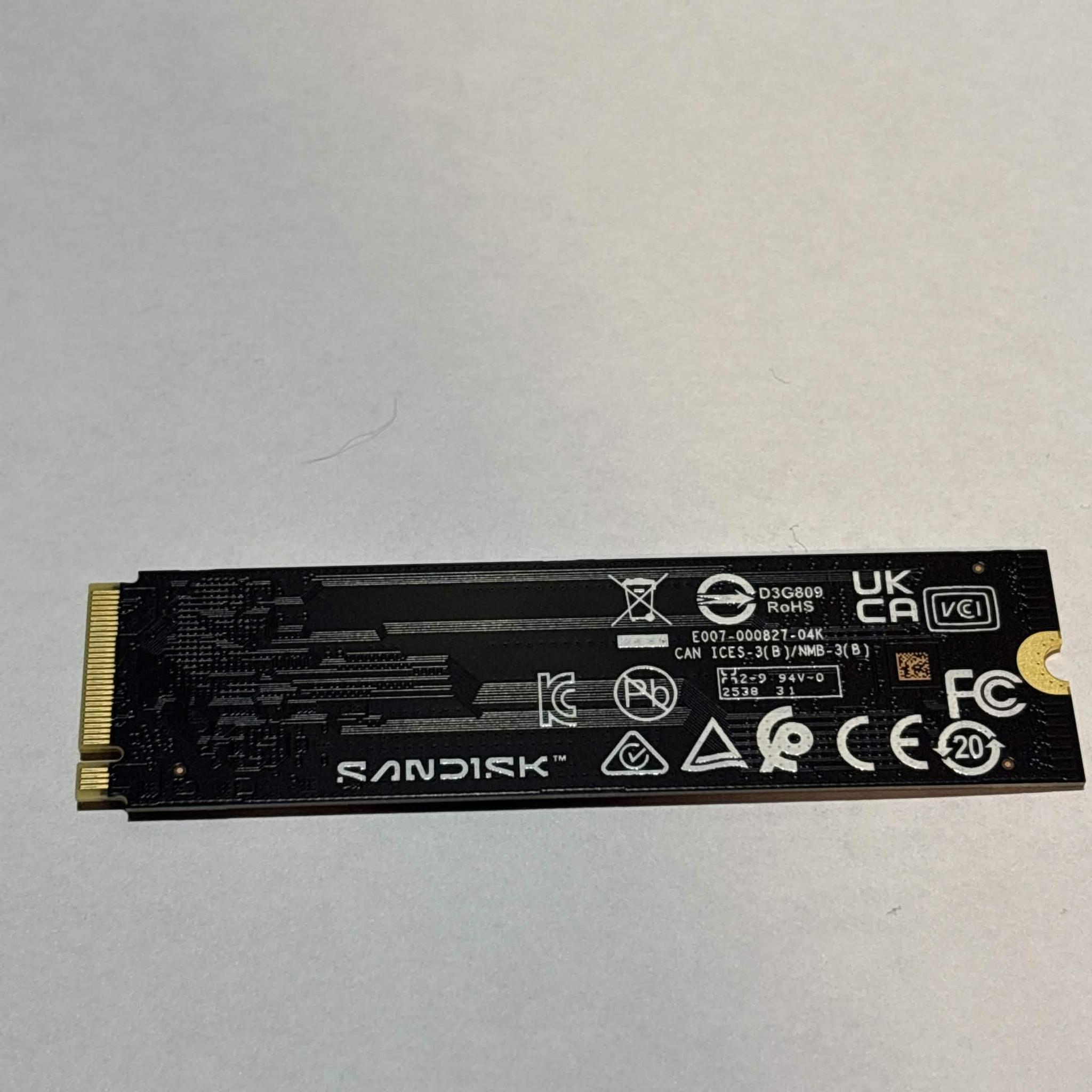 WD Blue SN5100 2TB NVMe M.2 SSD – PCIe 4.0 – 100% Health – WDS200T5B0E