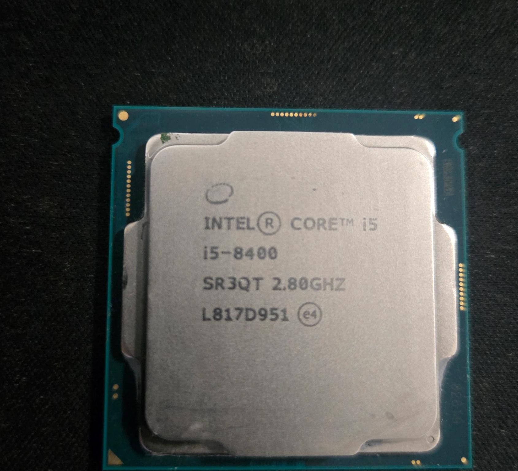 i5 8400 2.8 GHz 6 core, 6 thread CPU - LGA 1151 Socket