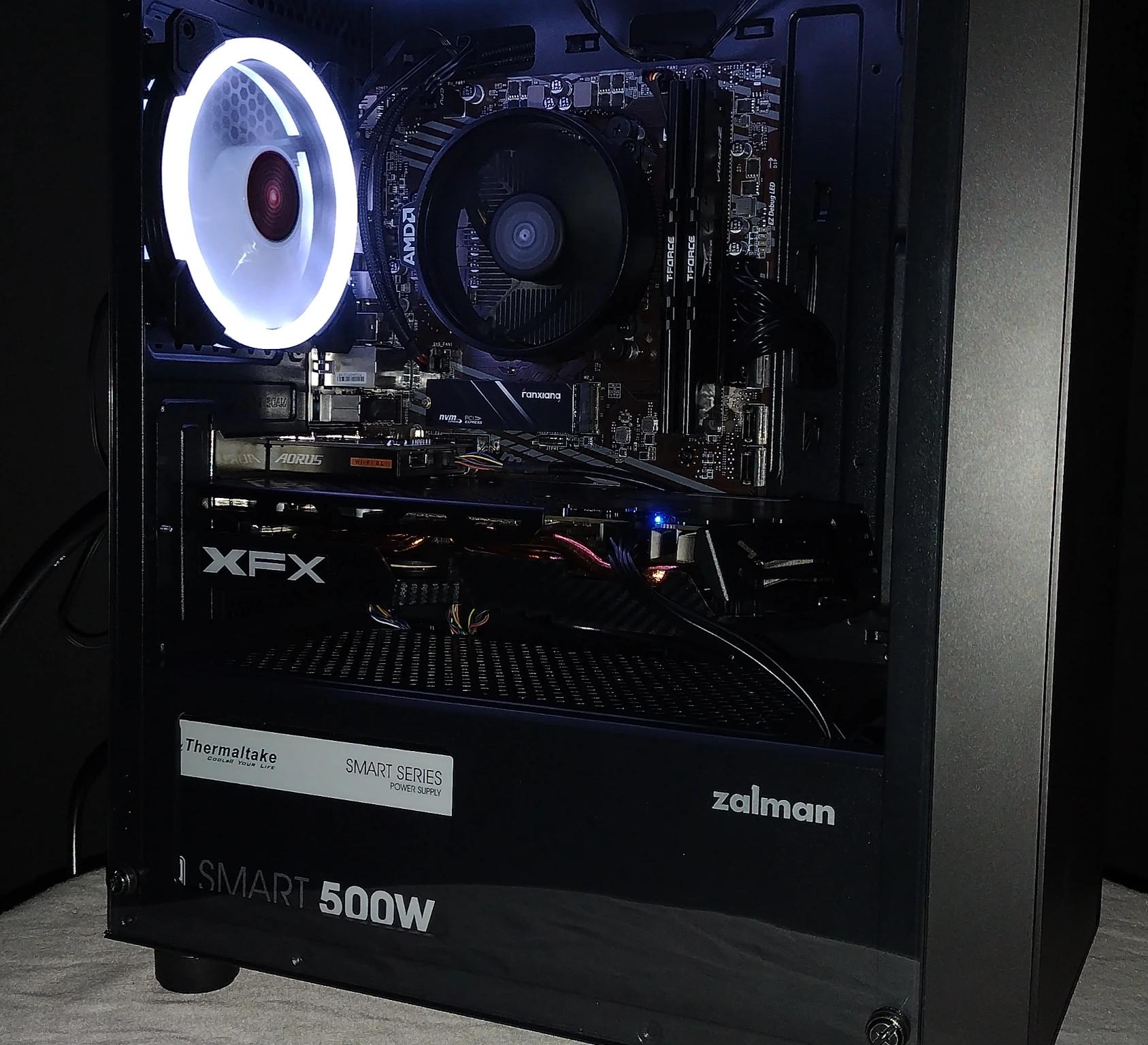 RYZEN 5 5600G / RX580 / 16GB DDR4 / 1TB NVME SSD M.2 BUDGET FRIENDLY ENTRY LEVEL GAMING PC