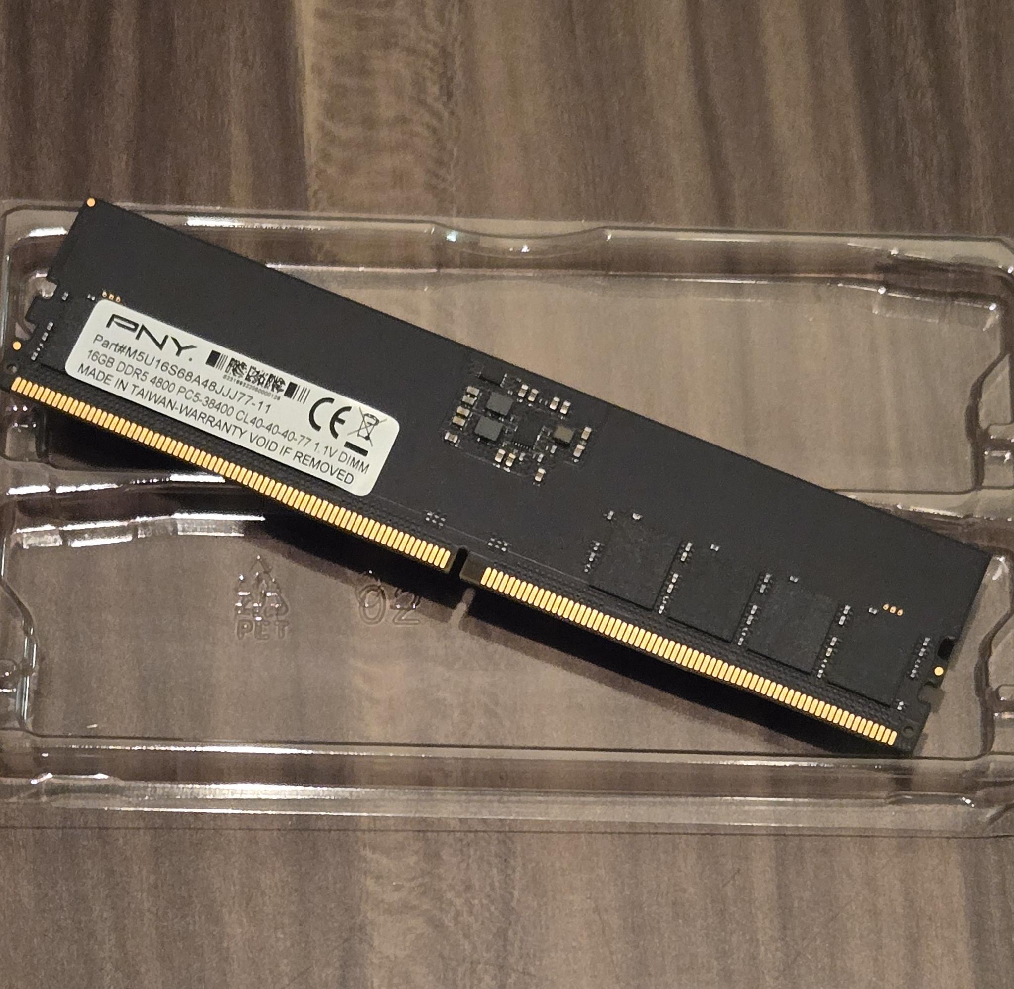 PNY 16GB DDR5 4800 PC5-38400 RAM Part M5U16S68A48JJJ77-11