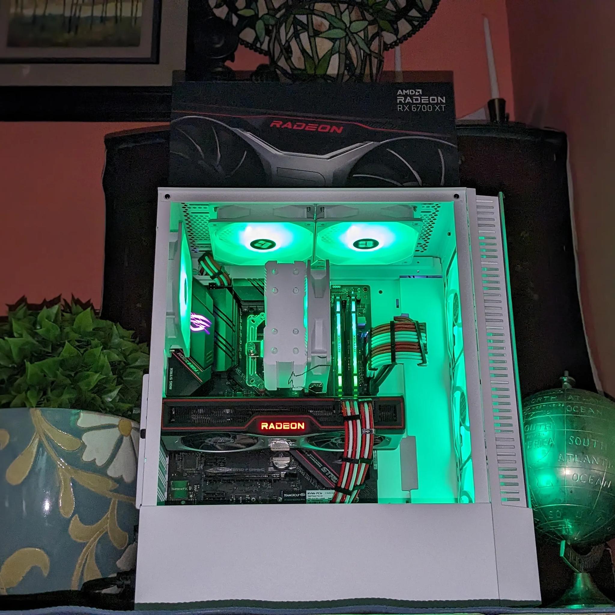 High Performance Gaming PC| RX6700XT 12GB| Ryzen 5@4GHz| 16GB DDR4 RAM| 1TB NVMe SSD| Windows 11 Pro