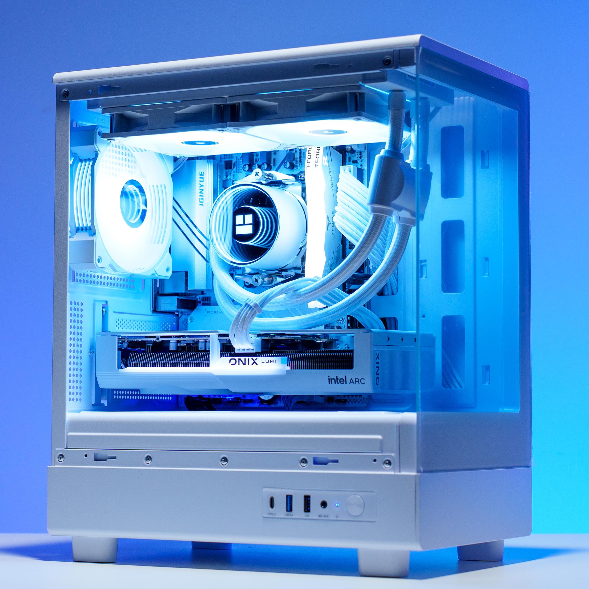 Pure White Gaming PC | Ryzen 5 7600x | Intel B580 | 32GB DDR5 RAM | 1TB m.2