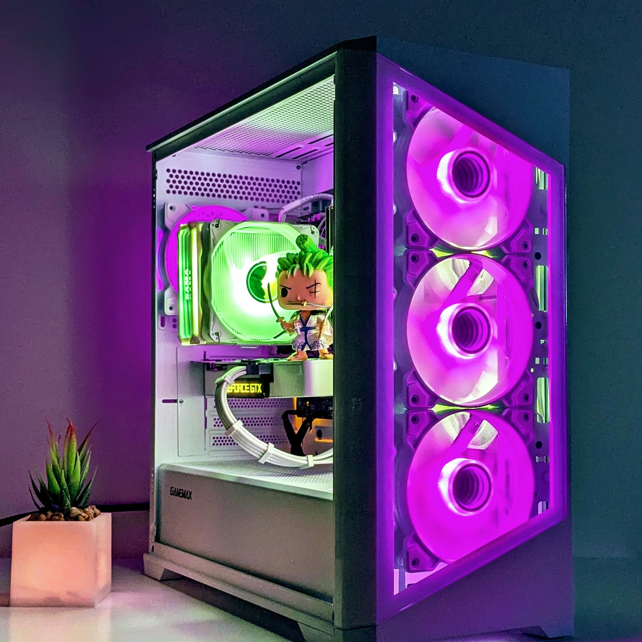 ⚪️💚⚔️Roronoa Zoro🗡️⚪️1080p Gaming PC⚪️GTX 1070⚪️i5-7600K⚪️256GB SSD & 1TB HDD⚪️Windows 11 Pro