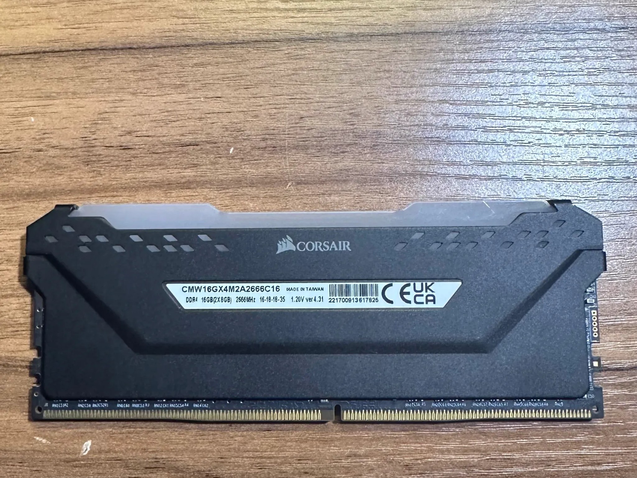 Corsair Vengeance RGB PRO 1x8GB 8GB DDR4 2666MHz Memory Kit