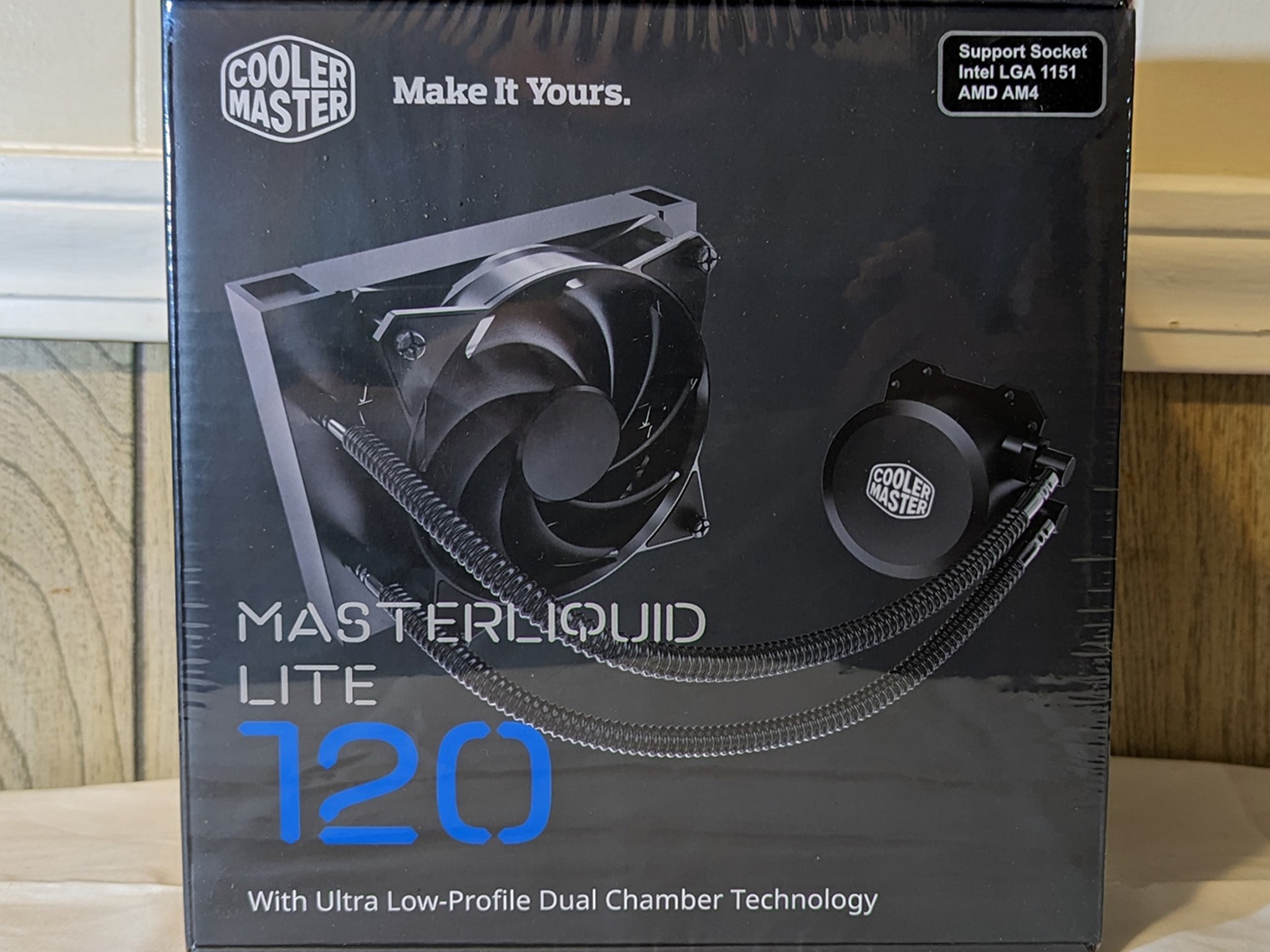 NIB - Cooler Master MasterLiquid Lite 120 AIO CPU cooler + an added CM Sickleflow 120mm PWM ARGB Fan