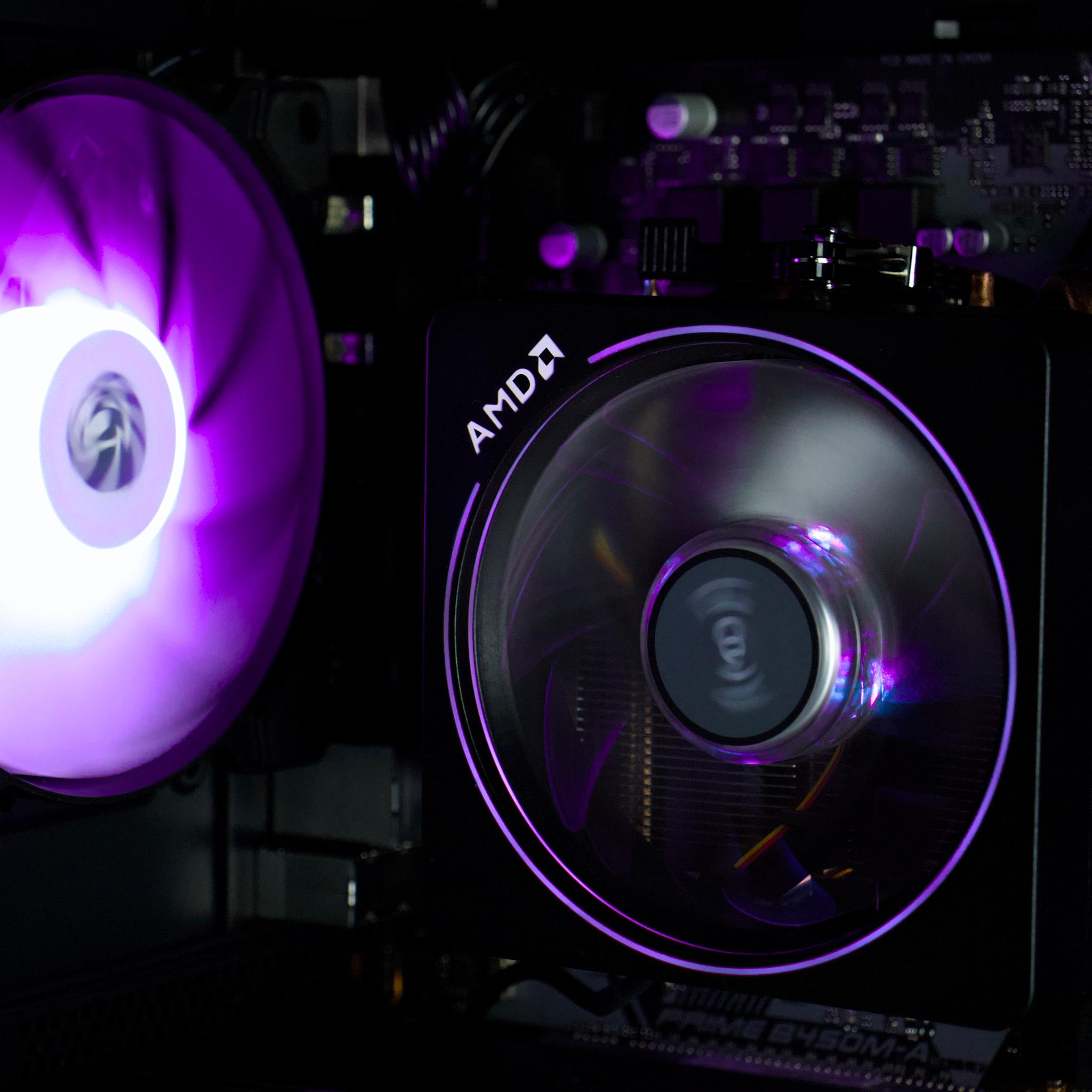 🟣⚫ - Budget Gaming PC – RTX 2060, Ryzen 5 2600, 16GB RAM, 512GB SSD - WiFi/BlueTooth - ⚫🟣