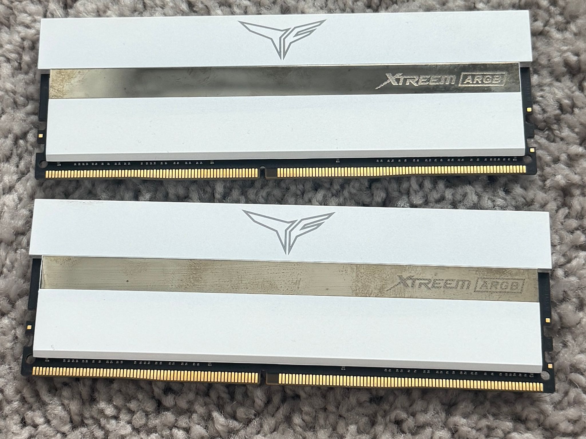 XTREEM ARGB DDR4 DESKTOP MEMORY WHITE 64GB(2x32GB) 3600MHz CL18, Used (No Box)