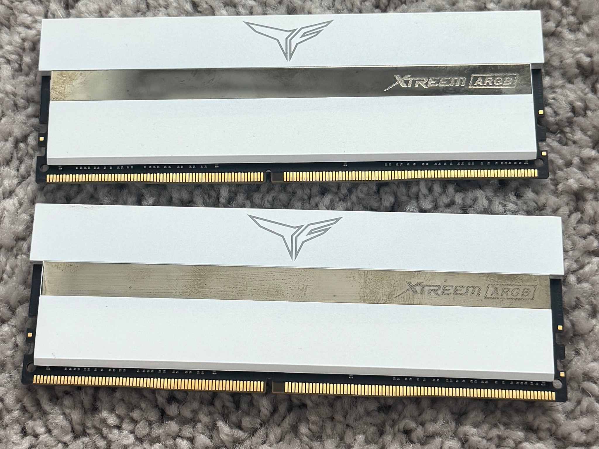 XTREEM ARGB DDR4 DESKTOP MEMORY WHITE 64GB(2x32GB) 3600MHz CL18, Used (No Box)