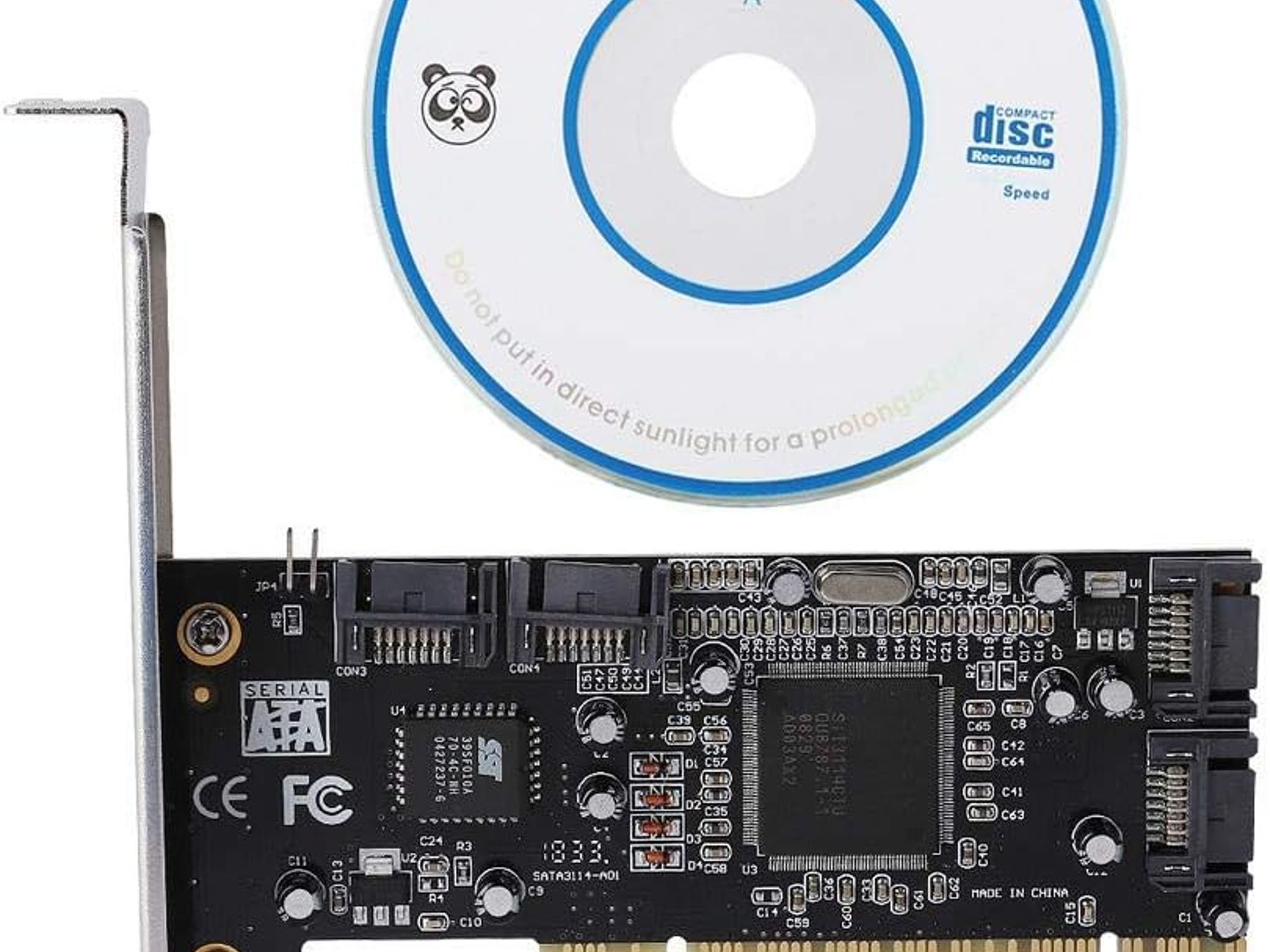 Sil3114 PCI SATA RAID Controller Card - 4 Port   1.5Gbps FOUR HARD DRIVE support / NAS